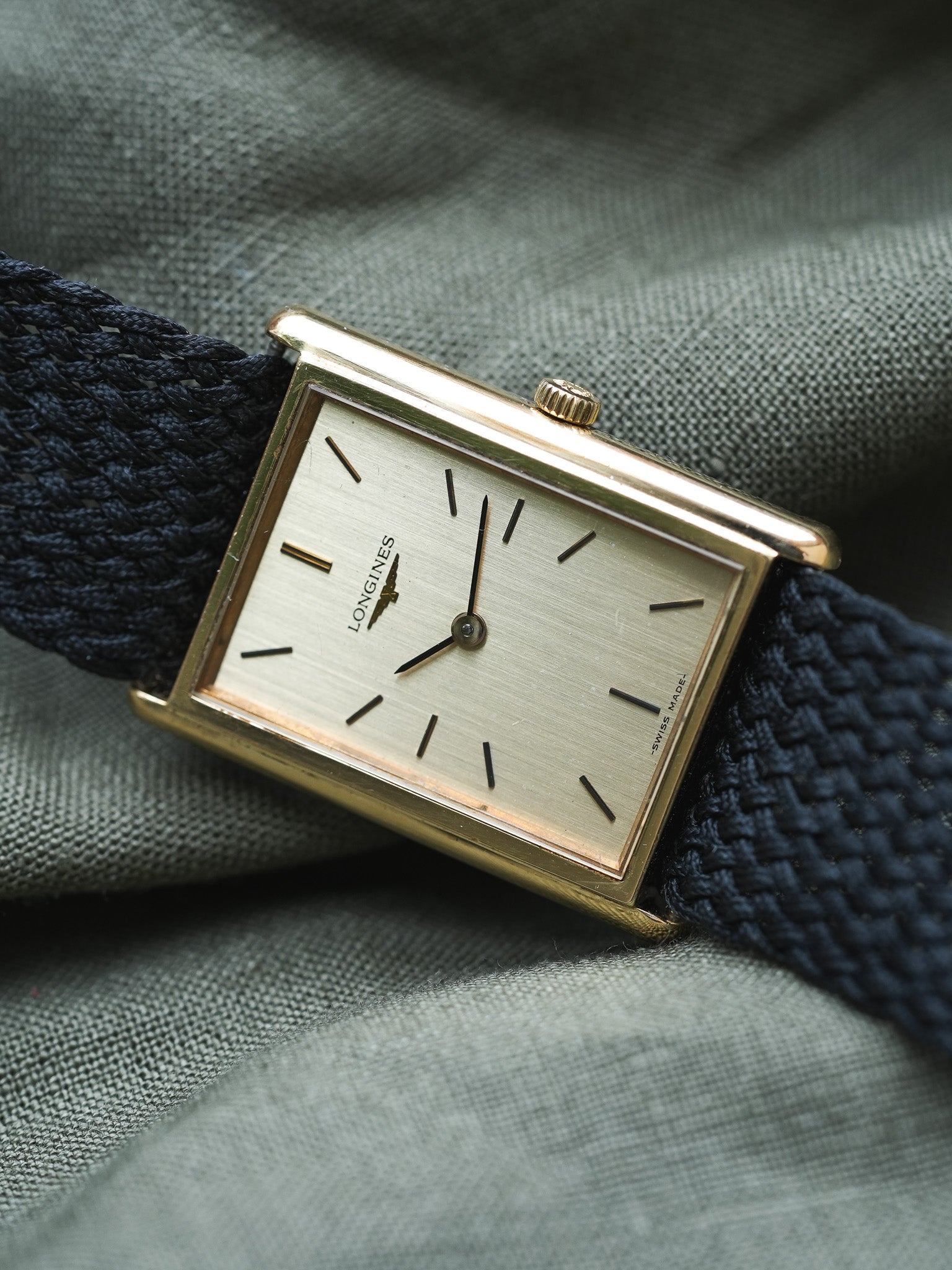 Longines - Tank XL Plaqué or - 1980s - Atelier Victor - Vintage Shop