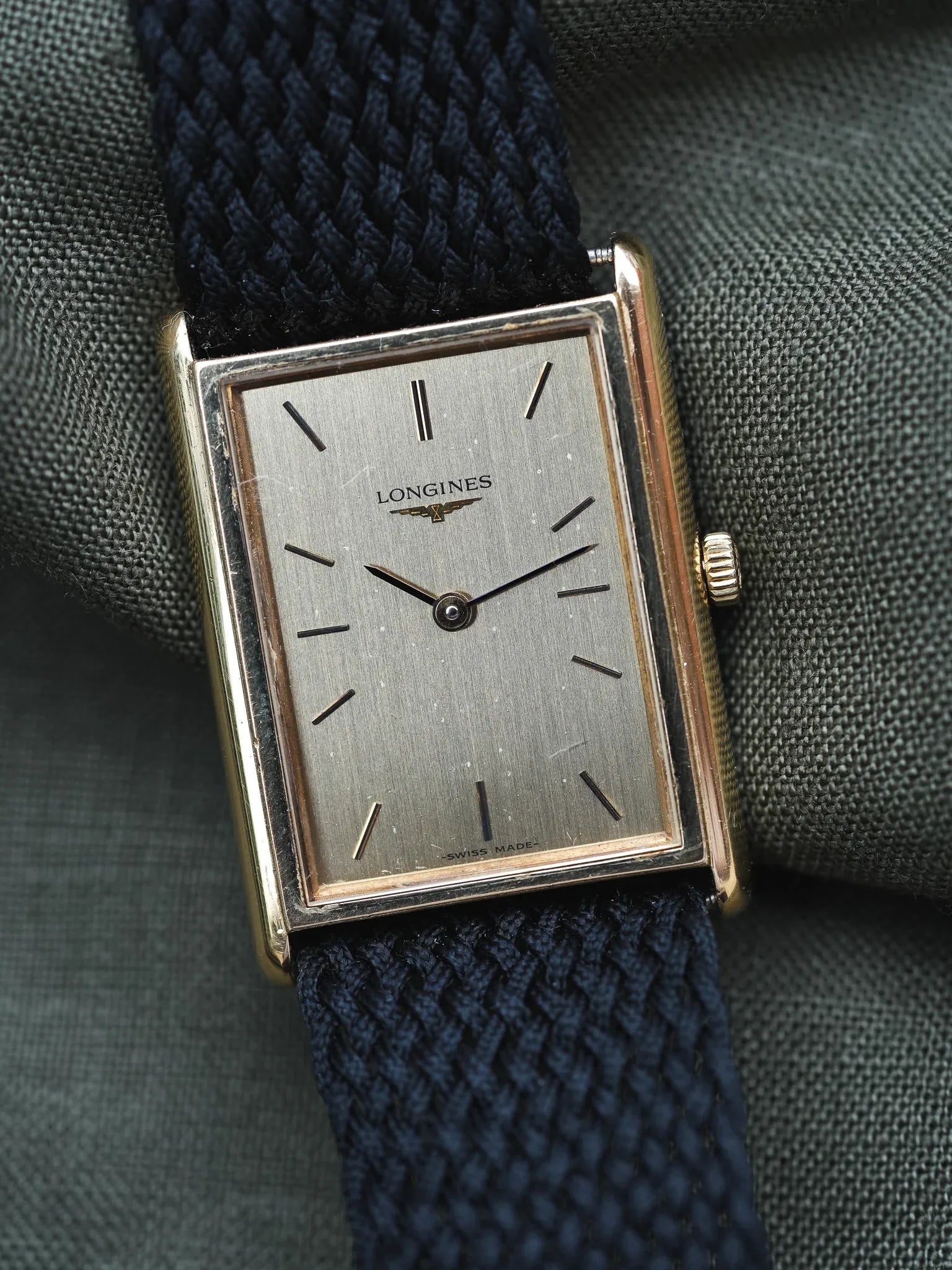 Longines - Tank XL Plaqué or - 1980s - Atelier Victor - Vintage Shop