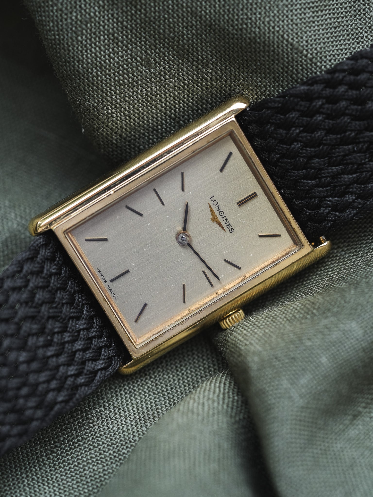 Longines - Tank XL Plaqué or - 1980s - Atelier Victor - Vintage Shop