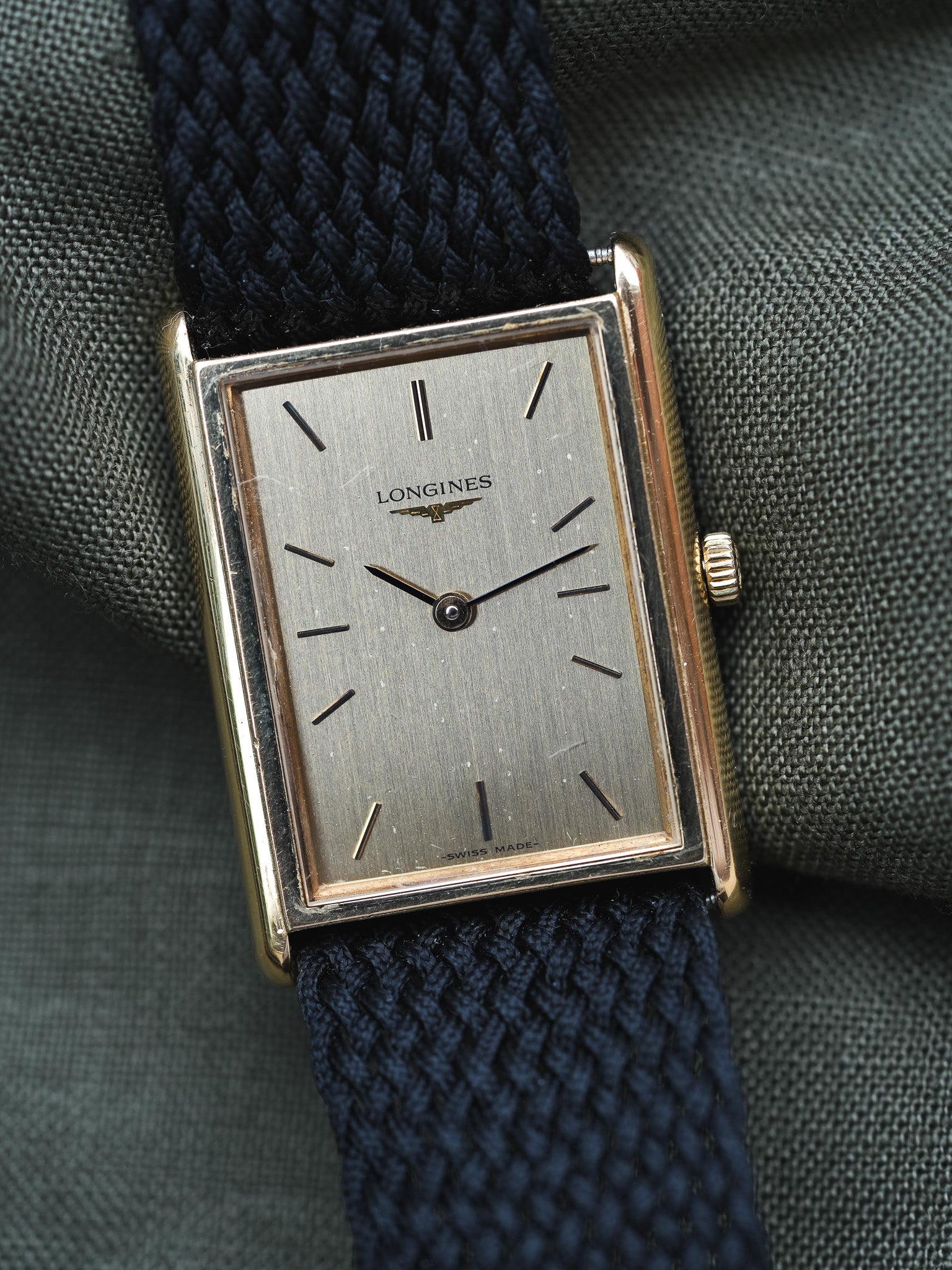 Longines - Tank XL Plaqué or - 1980s - Atelier Victor - Vintage Shop