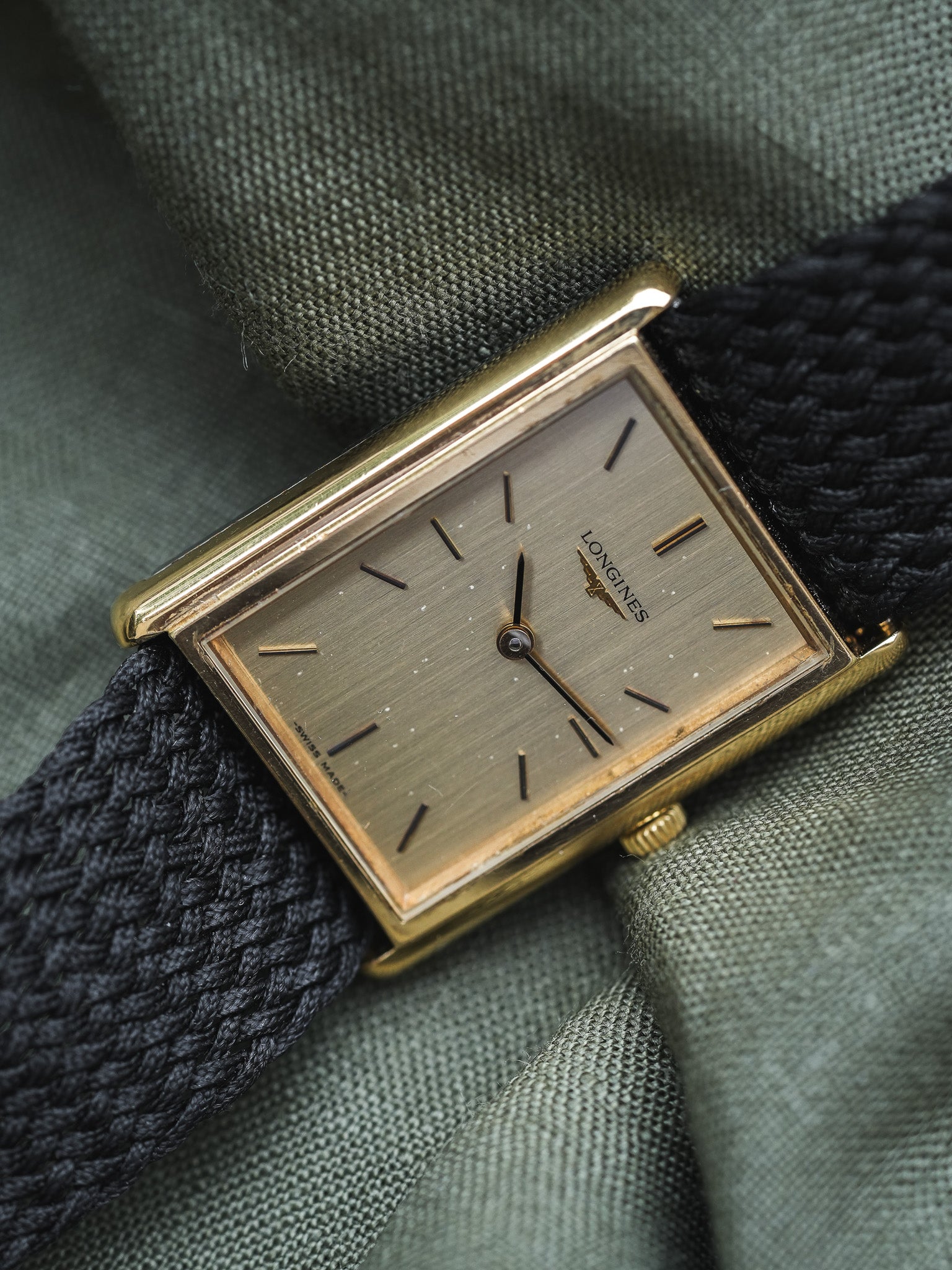 Longines - Tank XL Plaqué or - 1980s - Atelier Victor - Vintage Shop