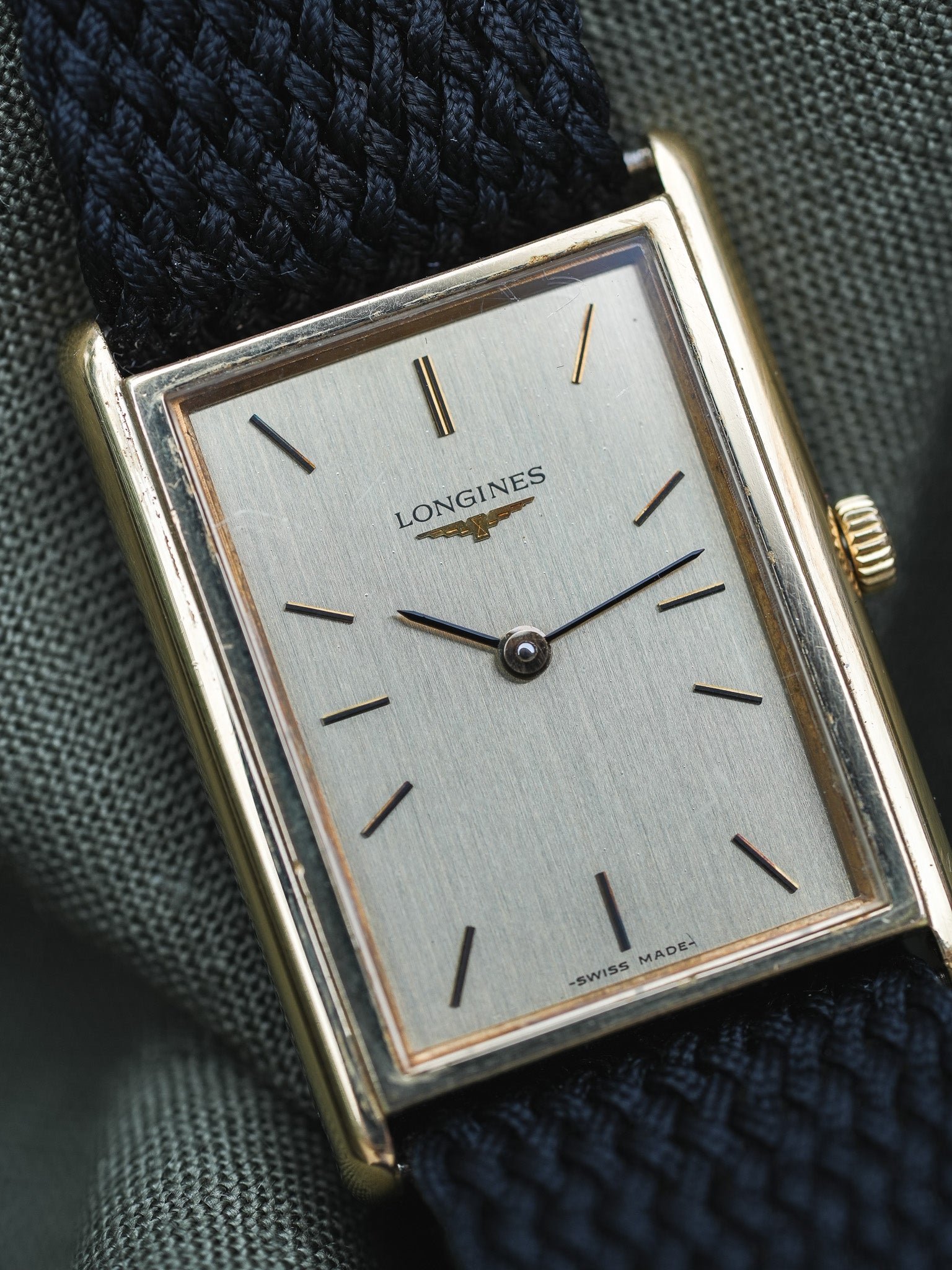 Longines - Tank XL Plaqué or - 1980s - Atelier Victor - Vintage Shop