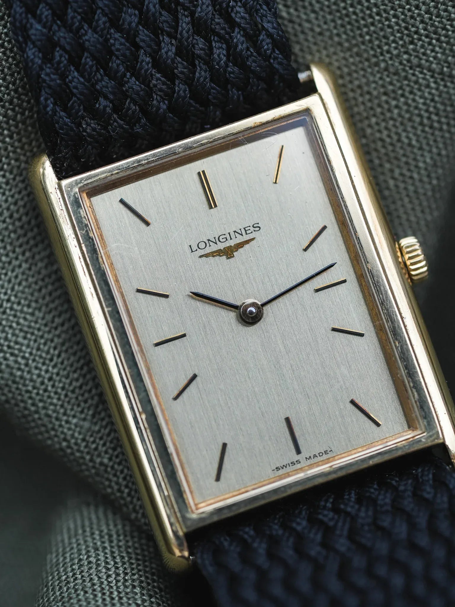 Longines - Tank XL Plaqué or - 1980s - Atelier Victor - Vintage Shop