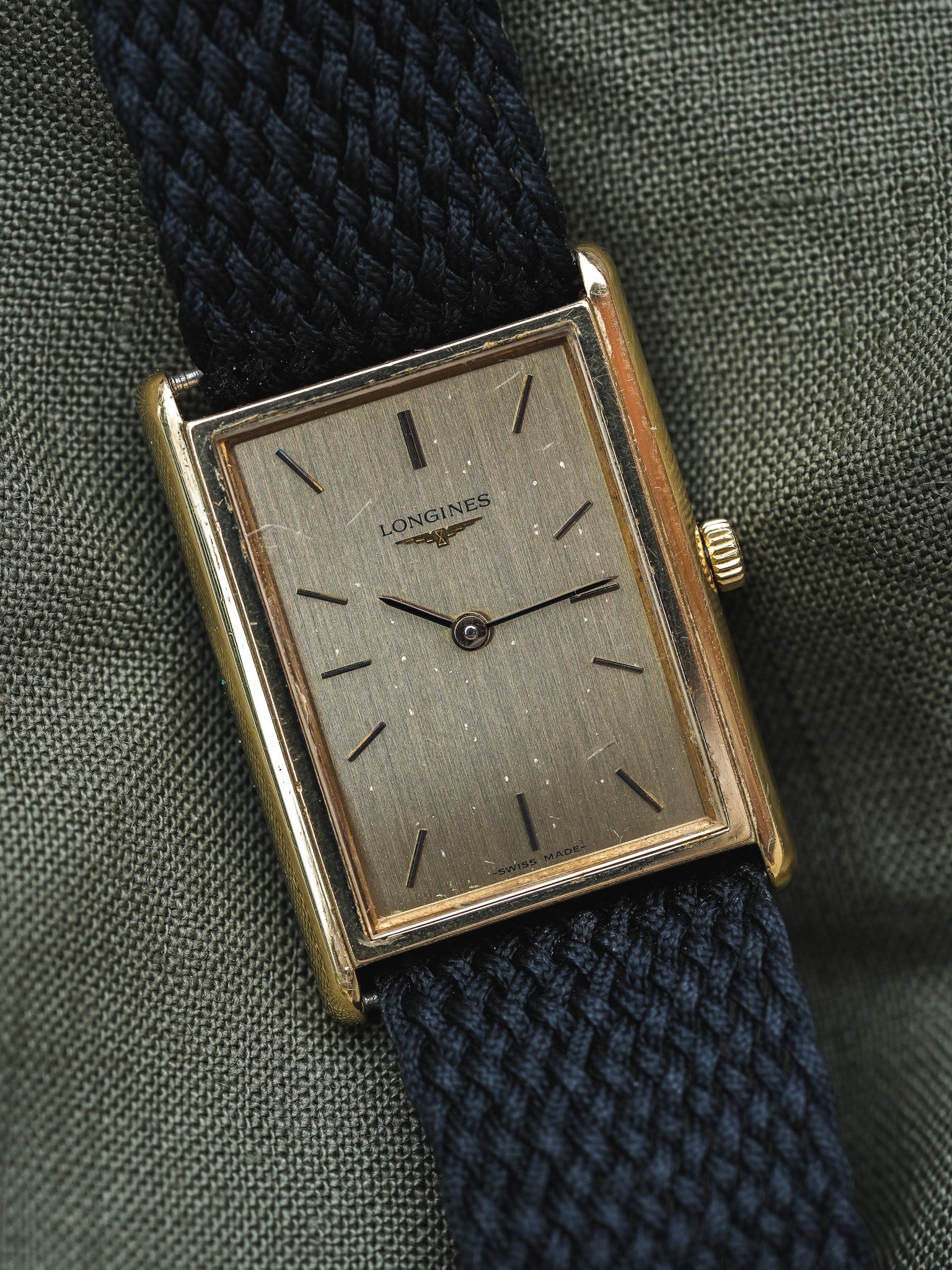 Longines - Tank XL Plaqué or - 1980s - Atelier Victor - Vintage Shop