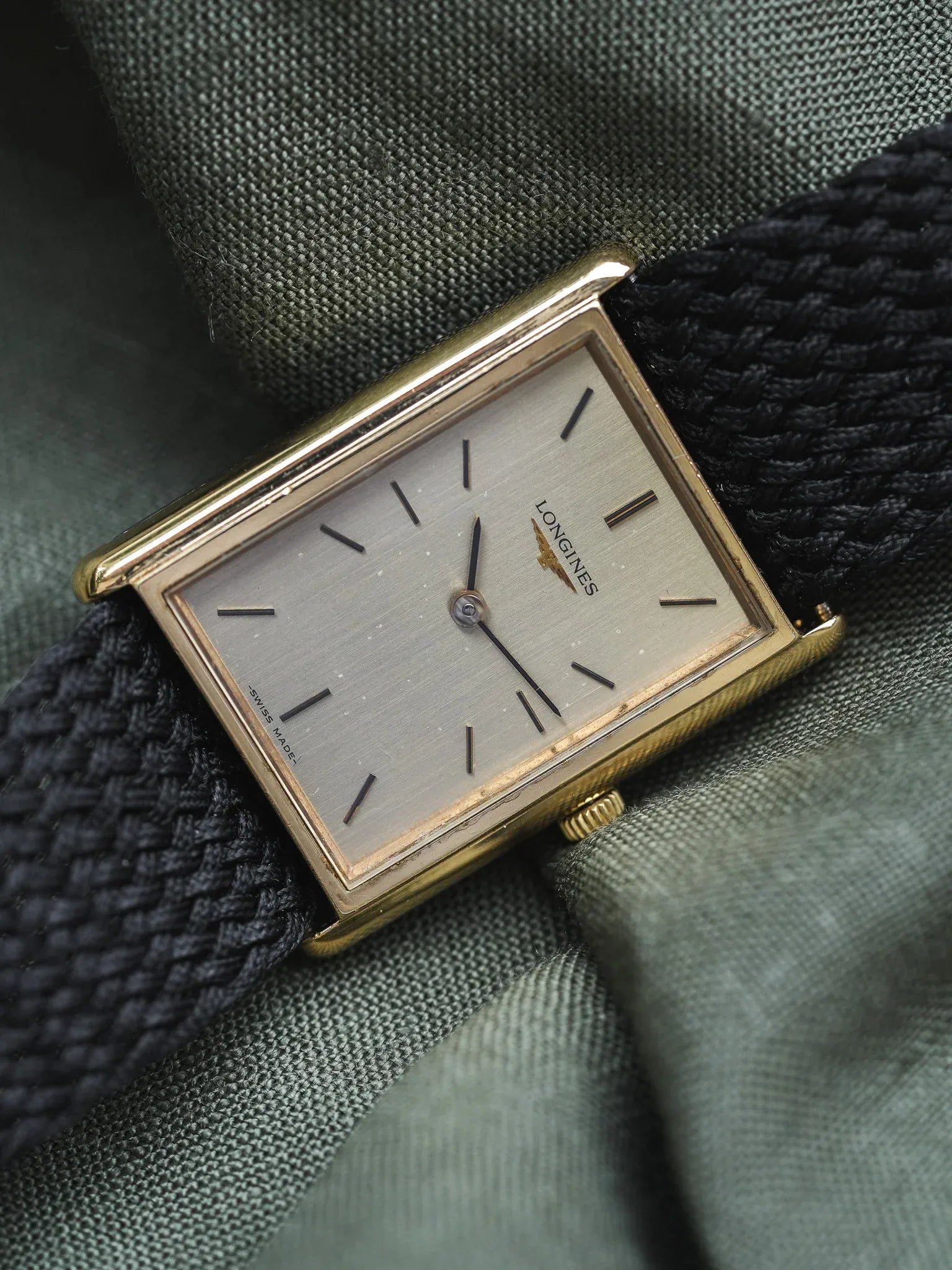 Longines - Tank XL Plaqué or - 1980s - Atelier Victor - Vintage Shop