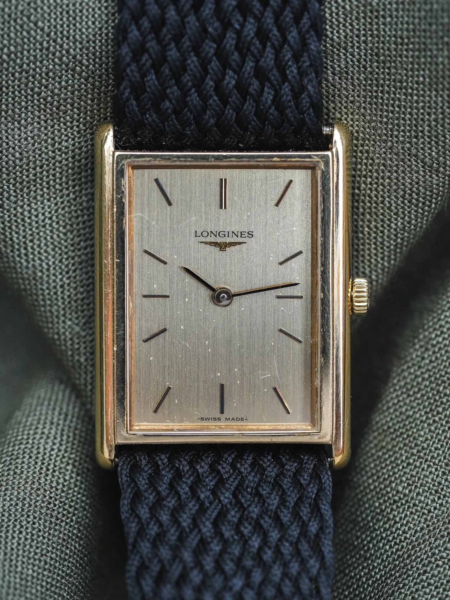 Longines - Tank XL Plaqué or - 1980s - Atelier Victor - Vintage Shop