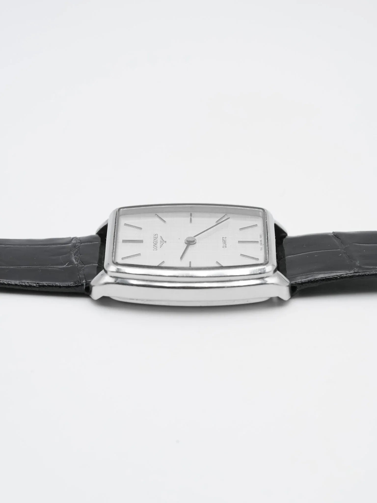 Longines - Tonneau Lin Acier - 1980s - Atelier Victor - Vintage Shop