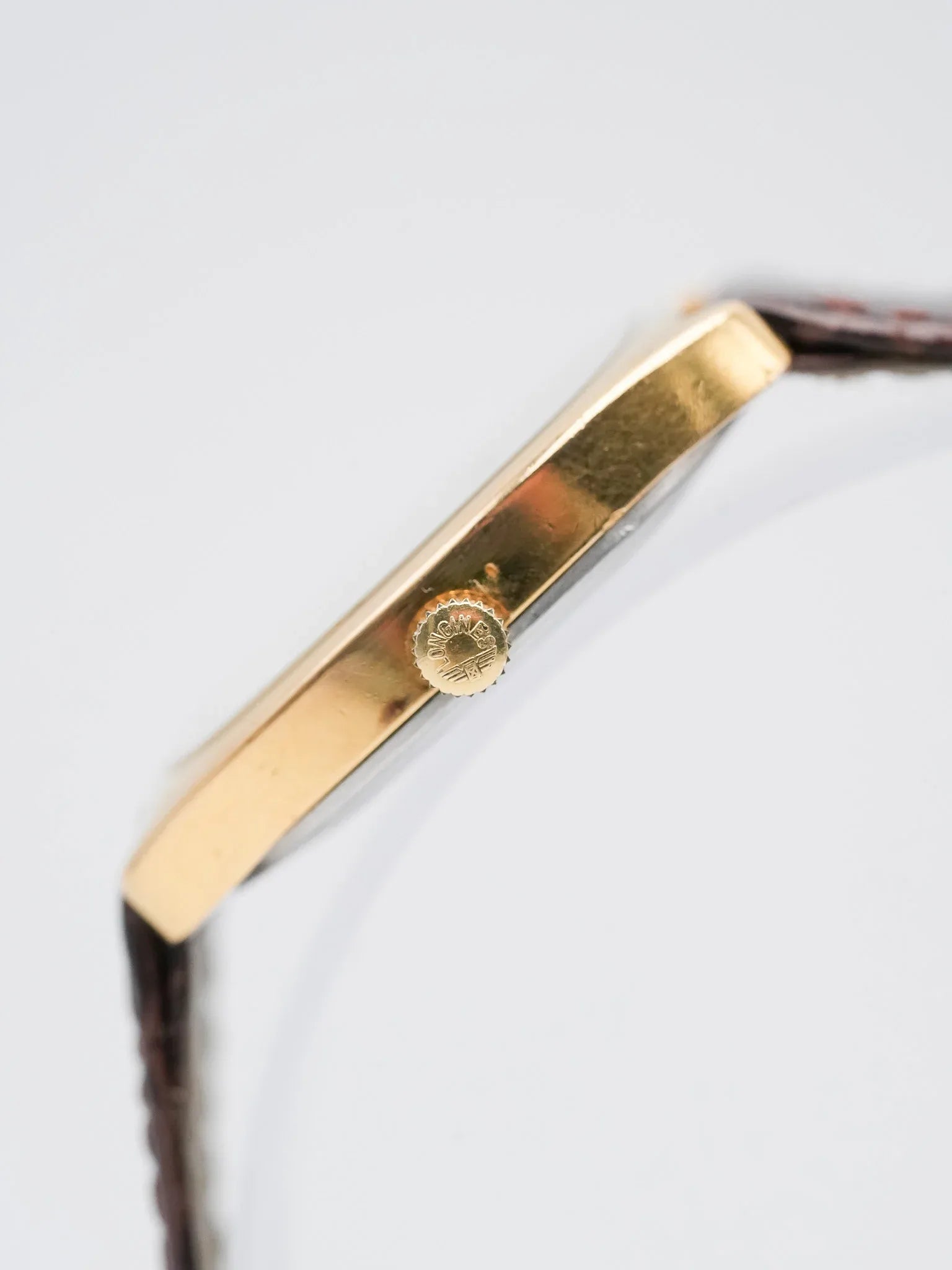 Longines - Tonneau Lin plaqué or meca - 1980s - Atelier Victor