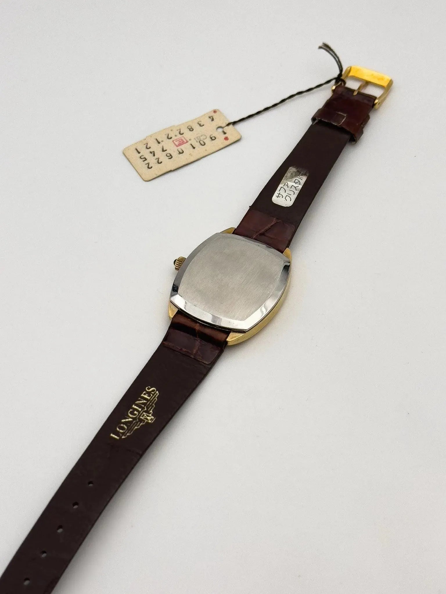 Longines - Tonneau Linen Cabochon - 1979 - Atelier Victor Paris - Vintage Watch Shop Dubai