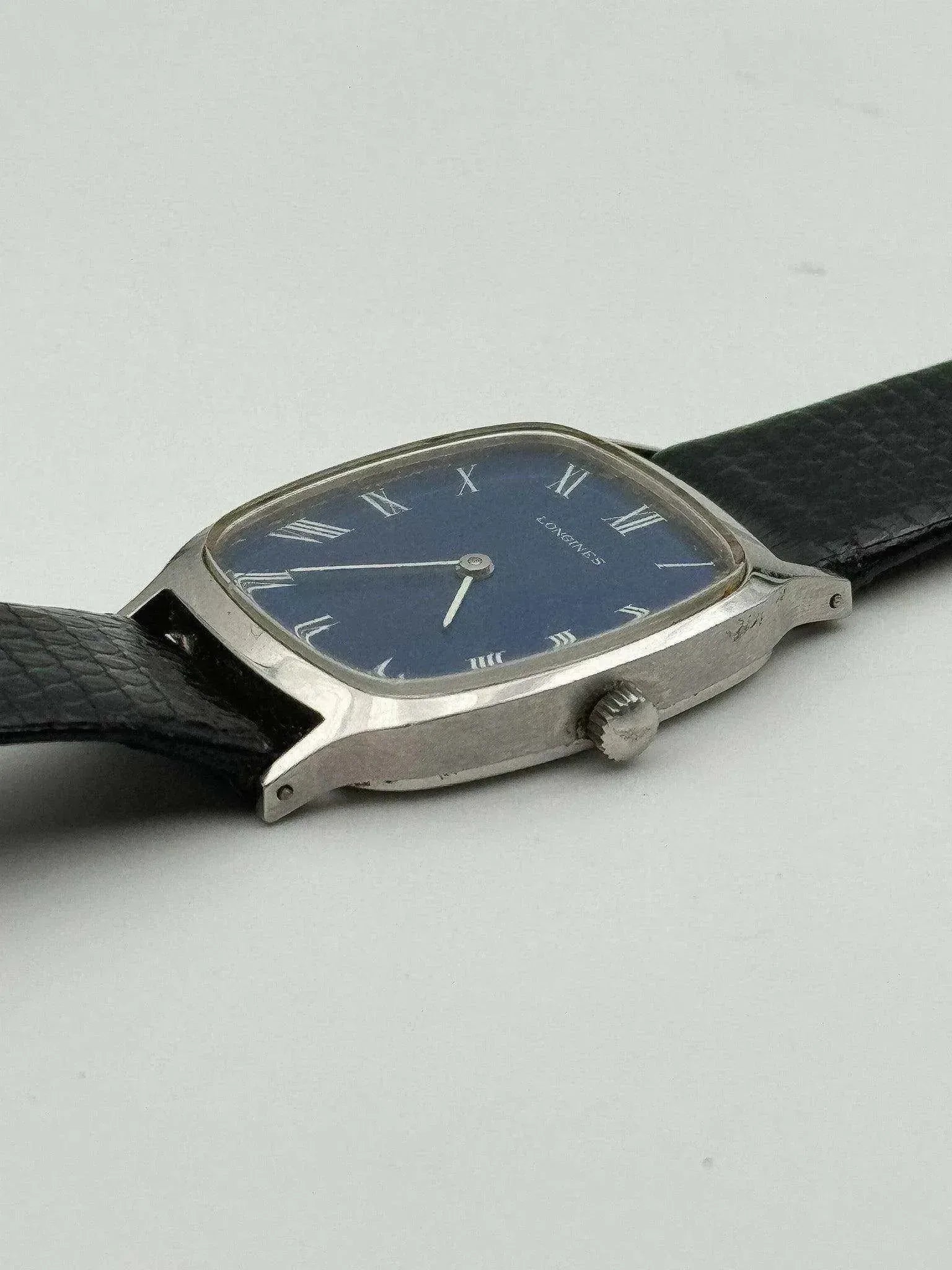 Longines - Tonneau Romain Bleu Nuit - 1970s - Atelier Victor
