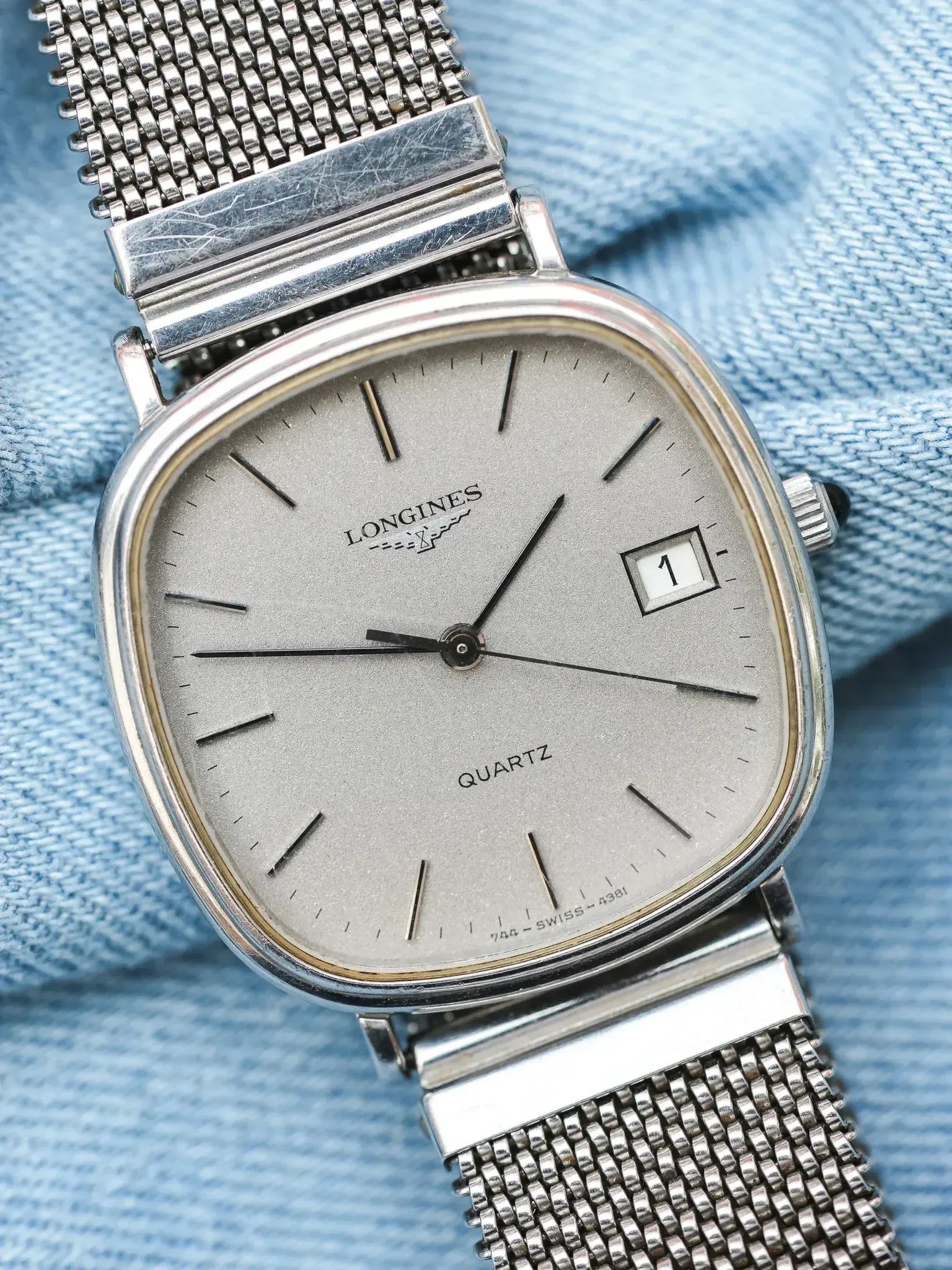 Longines - TV acier cadran argent - 1980s - Atelier Victor