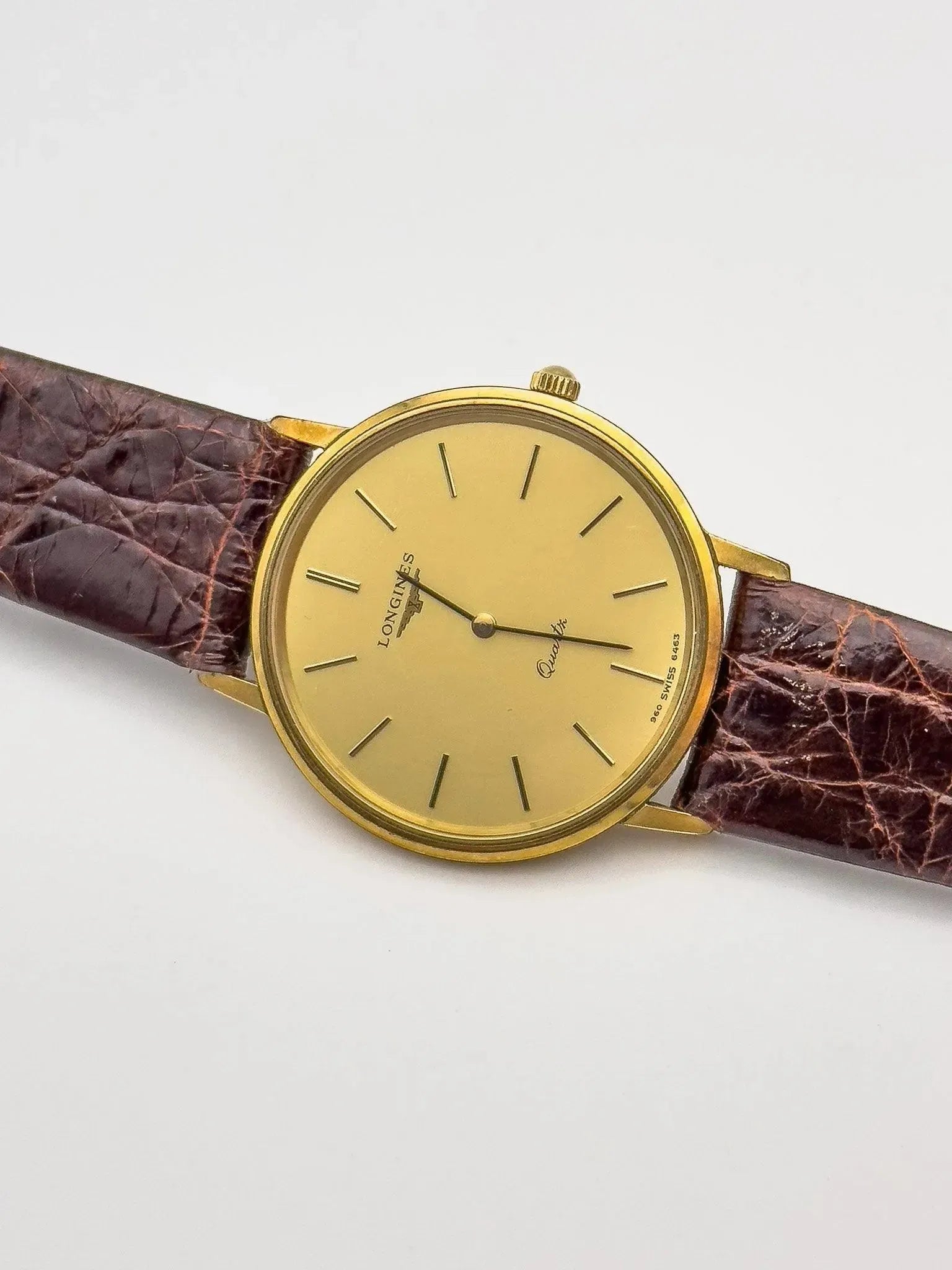 Longines - Ultra Plate Plaqué Or Quartz - 1980s - Atelier Victor - Vintage Shop