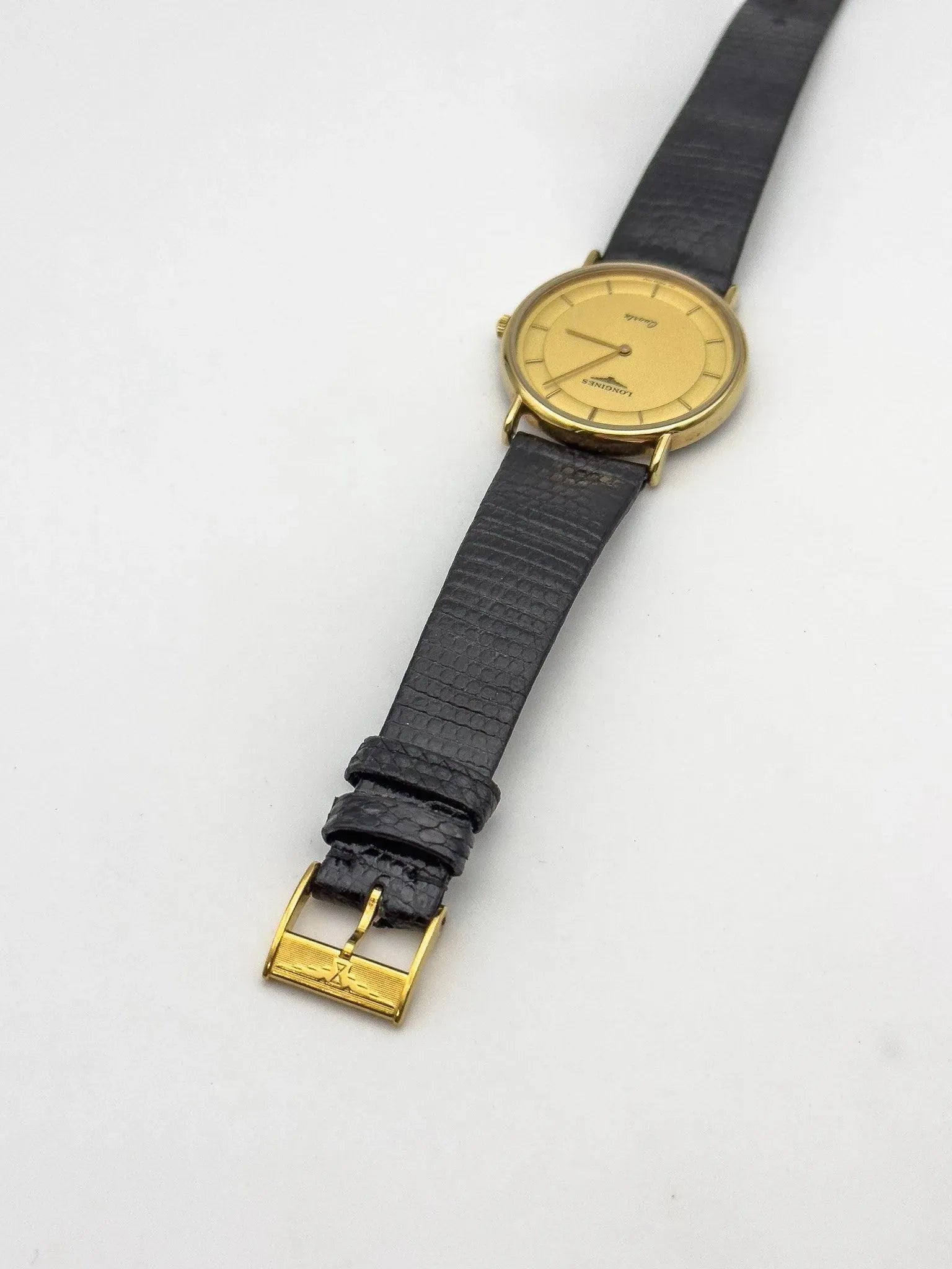 Longines - Ultra Thin Gold Full Original - 1980s - Atelier Victor Paris - Vintage Watch Shop Dubai