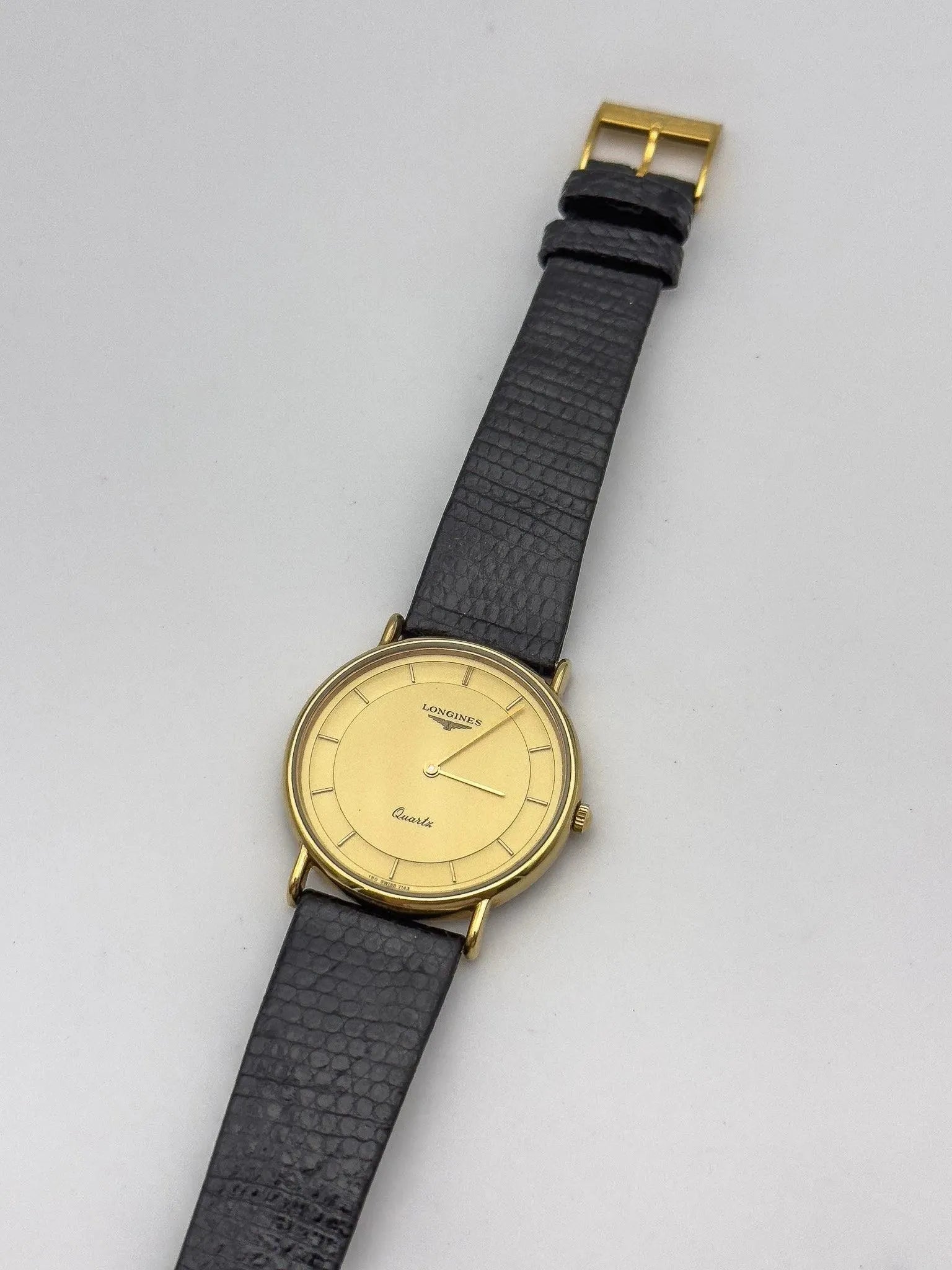 Longines - Ultra Thin Gold Full Original - 1980s - Atelier Victor Paris - Vintage Watch Shop Dubai