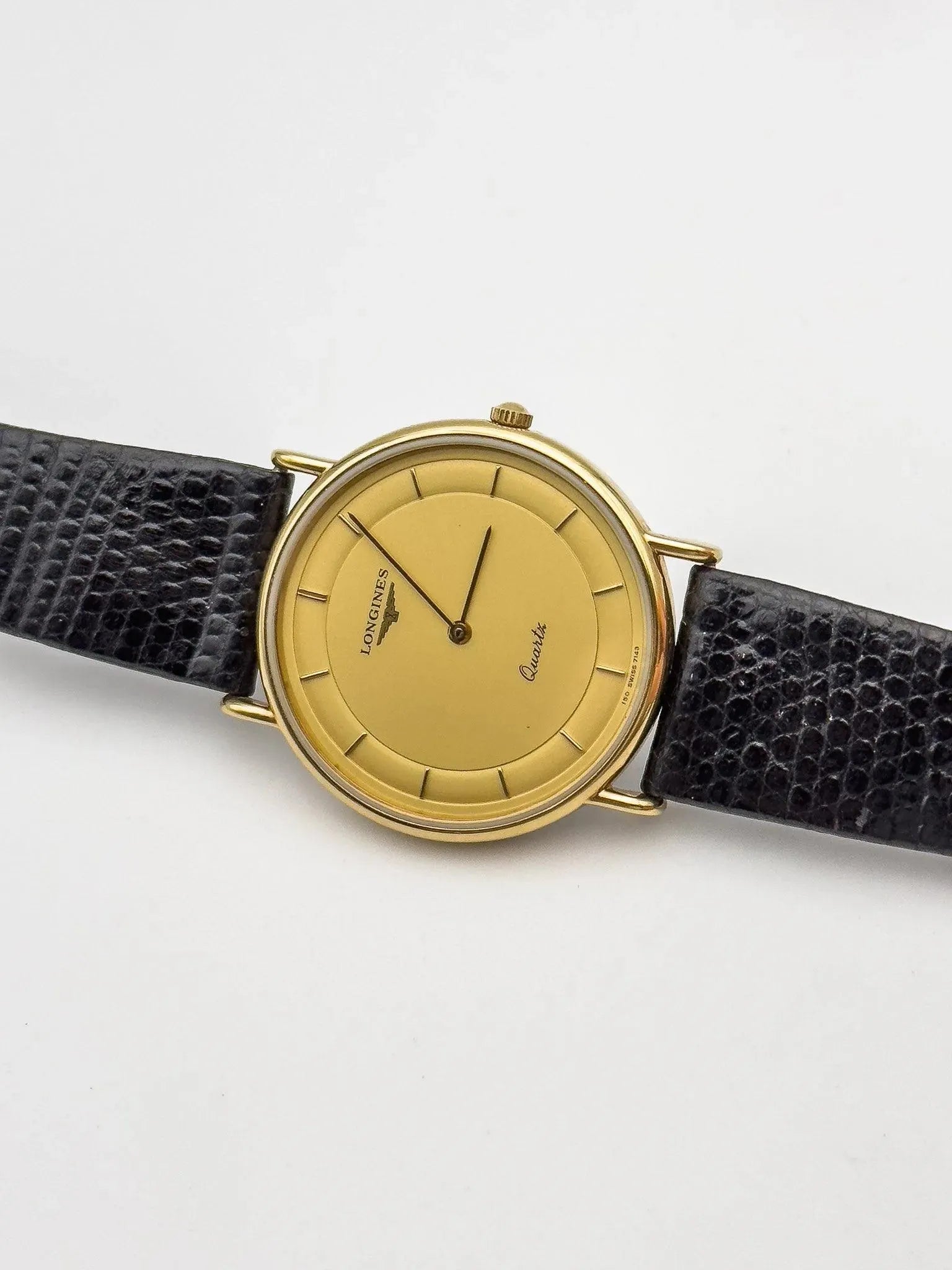 Longines - Ultra Thin Gold Full Original - 1980s - Atelier Victor Paris - Vintage Watch Shop Dubai