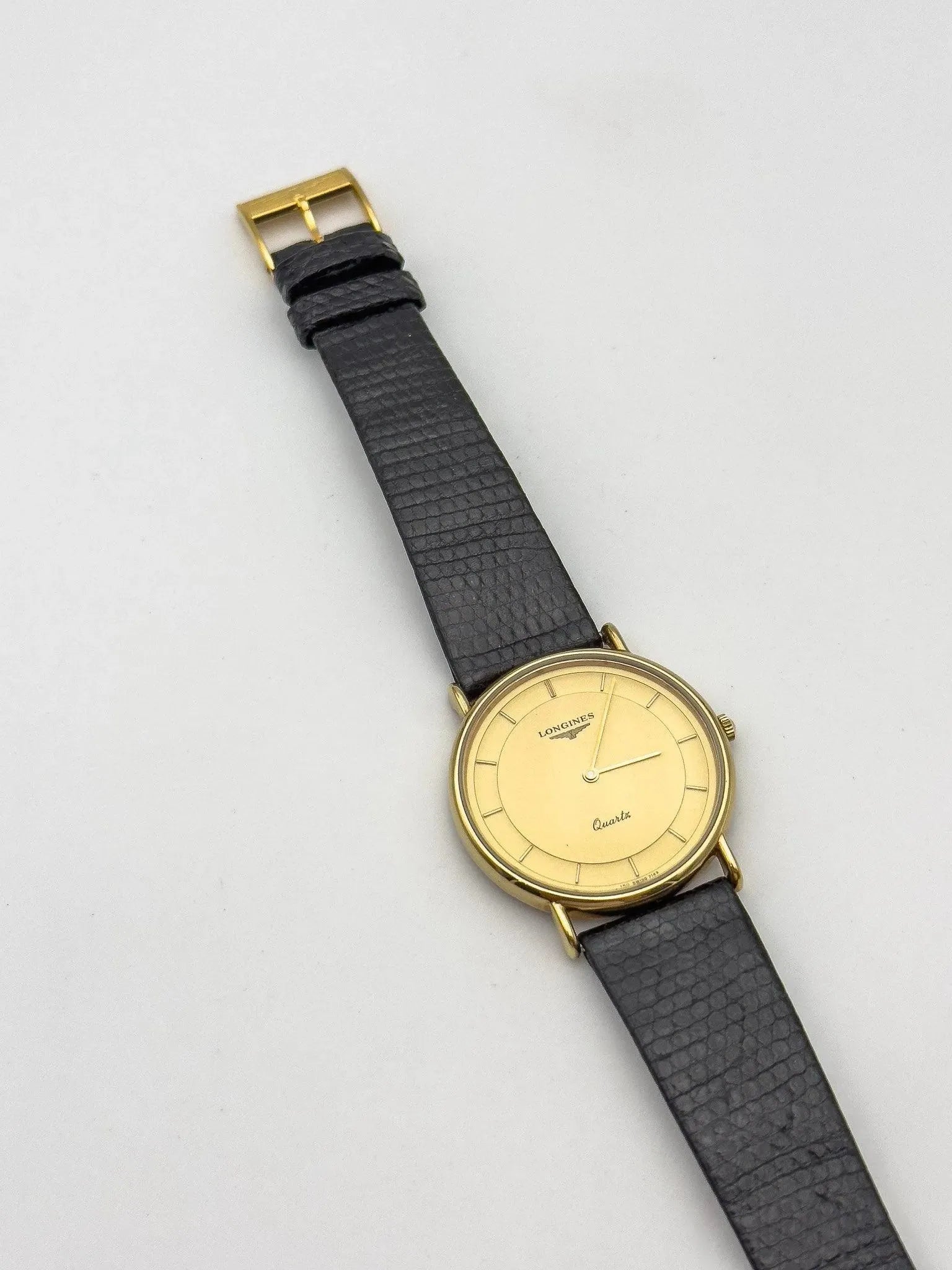 Longines - Ultra Thin Gold Full Original - 1980s - Atelier Victor Paris - Vintage Watch Shop Dubai