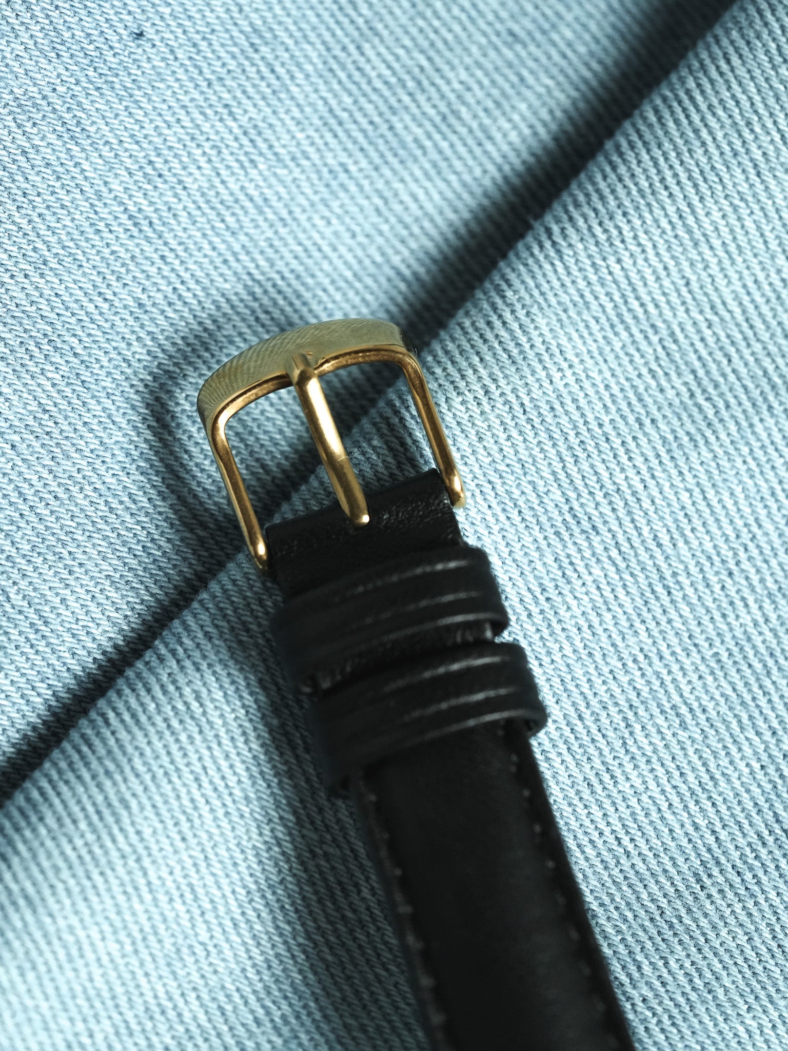Lorenz - Plaqué or noir date 6h - 1990s - Atelier Victor - Vintage Shop