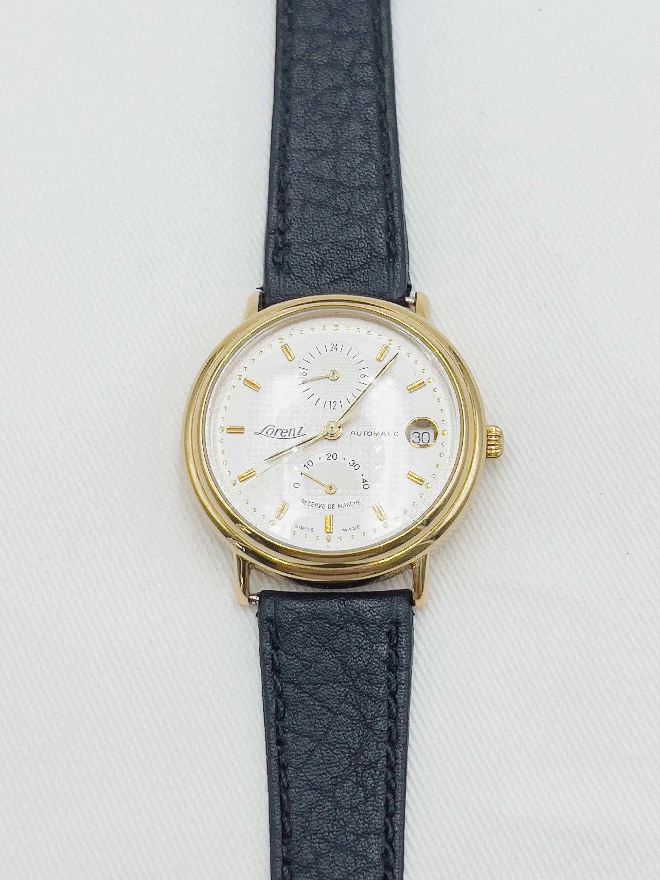 Lorenz - Réserve de marche blanc - 1990s - Atelier Victor Paris - Vintage Watch Shop Dubai