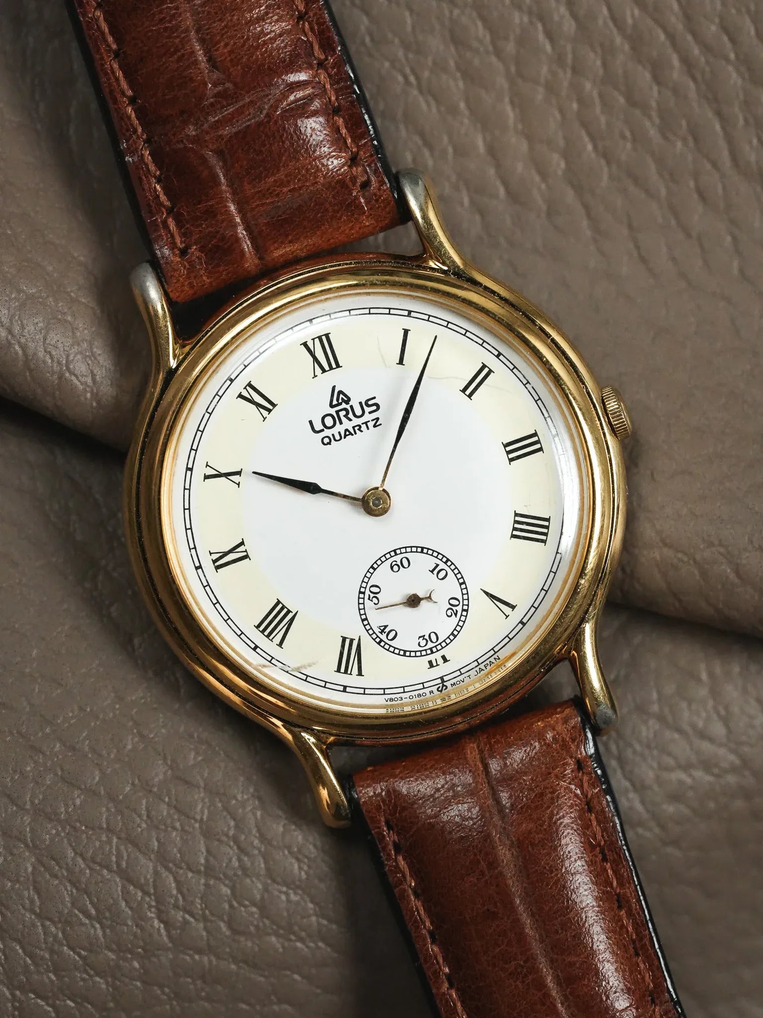 Lorus - Plaqué or Petite-seconde - 1990s - Atelier Victor - Vintage Shop