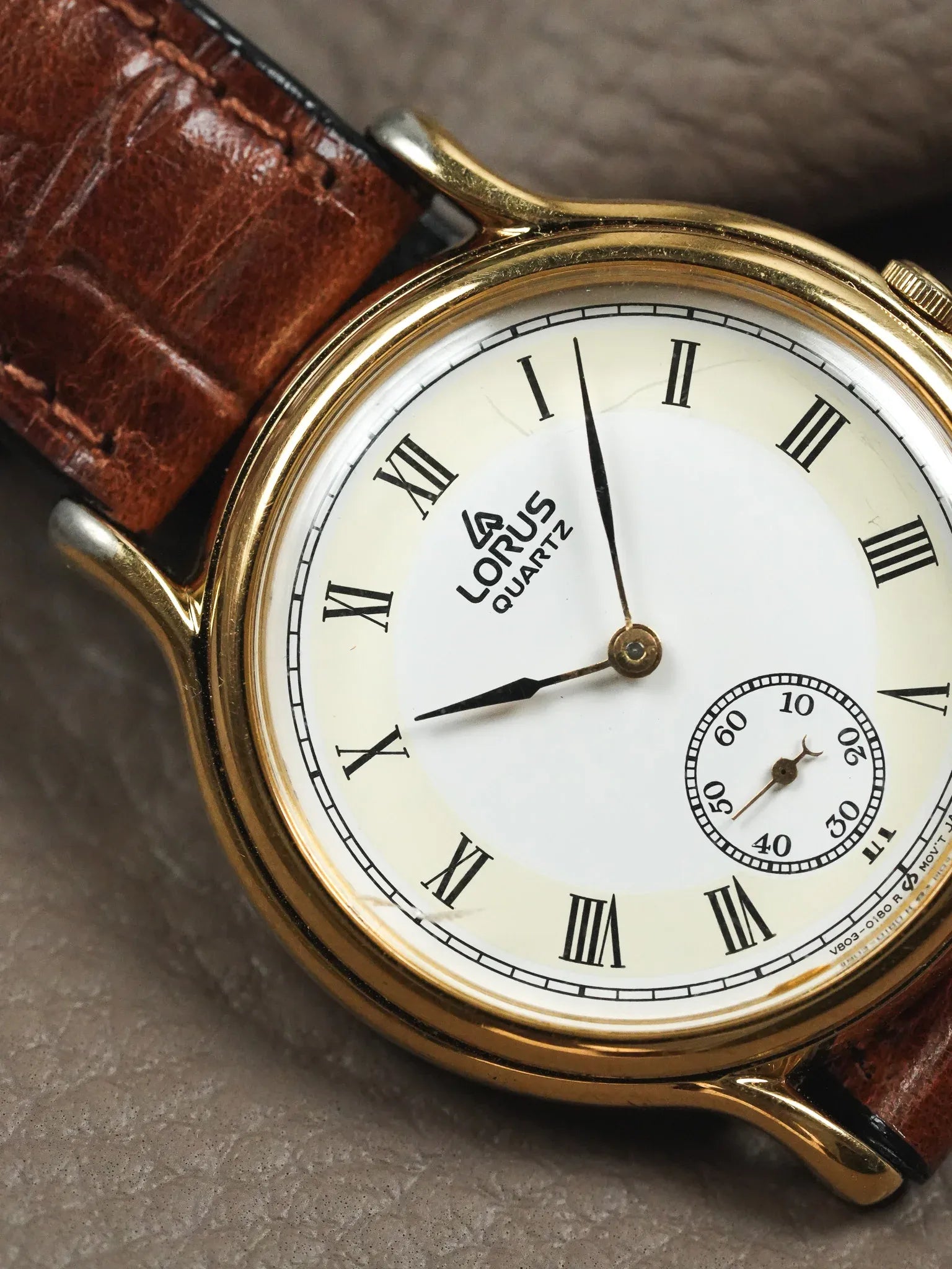Lorus - Plaqué or Petite-seconde - 1990s - Atelier Victor - Vintage Shop