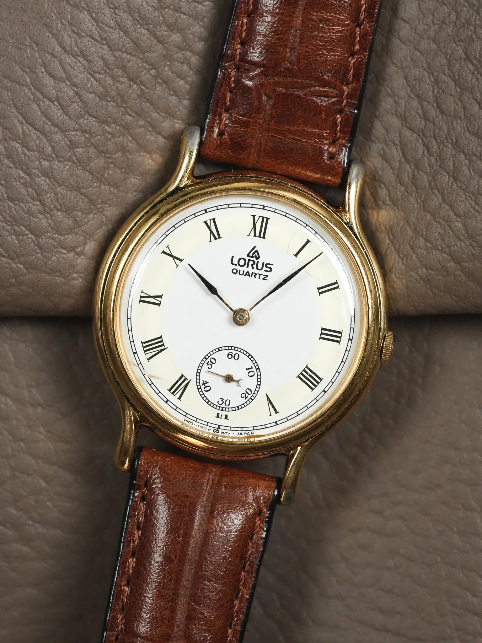 Lorus - Plaqué or Petite-seconde - 1990s - Atelier Victor - Vintage Shop