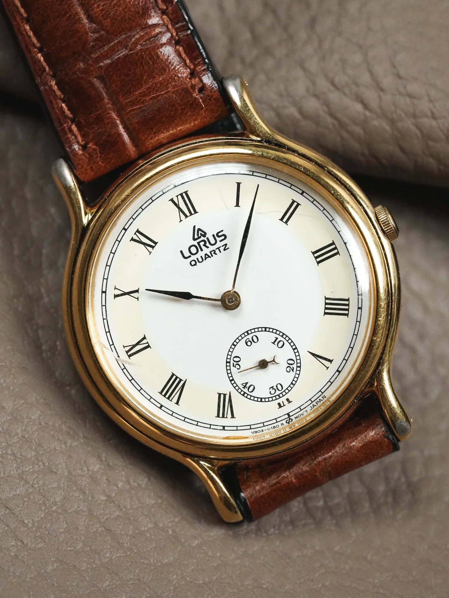 Lorus - Plaqué or Petite-seconde - 1990s - Atelier Victor - Vintage Shop