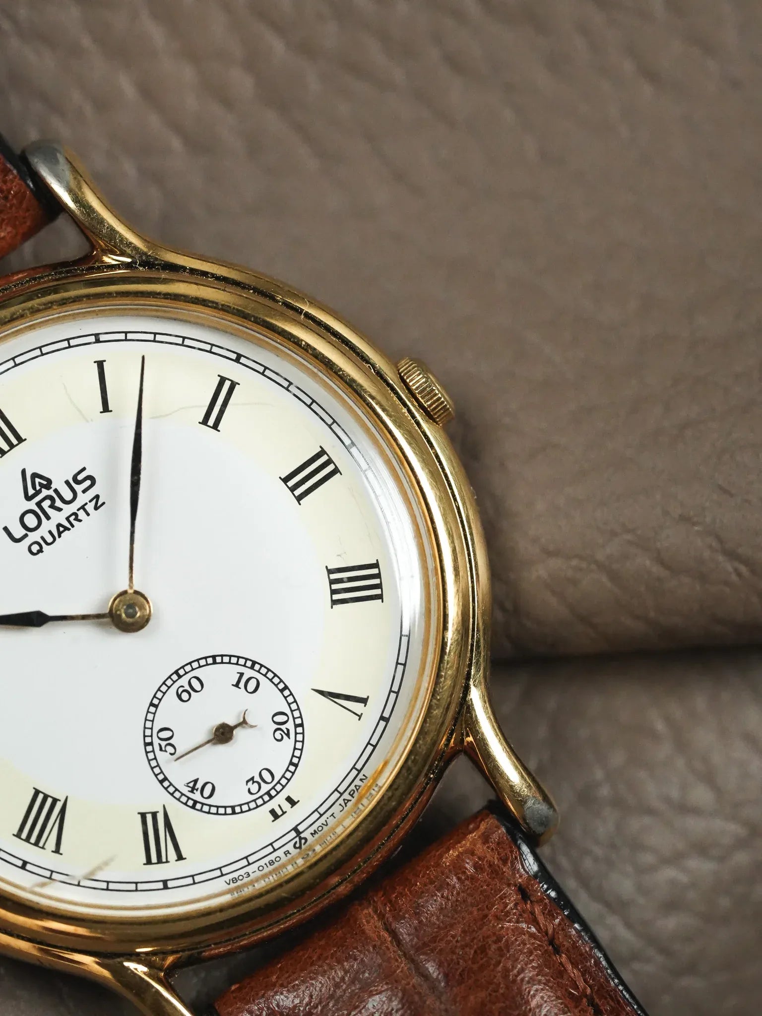 Lorus - Plaqué or Petite-seconde - 1990s - Atelier Victor - Vintage Shop
