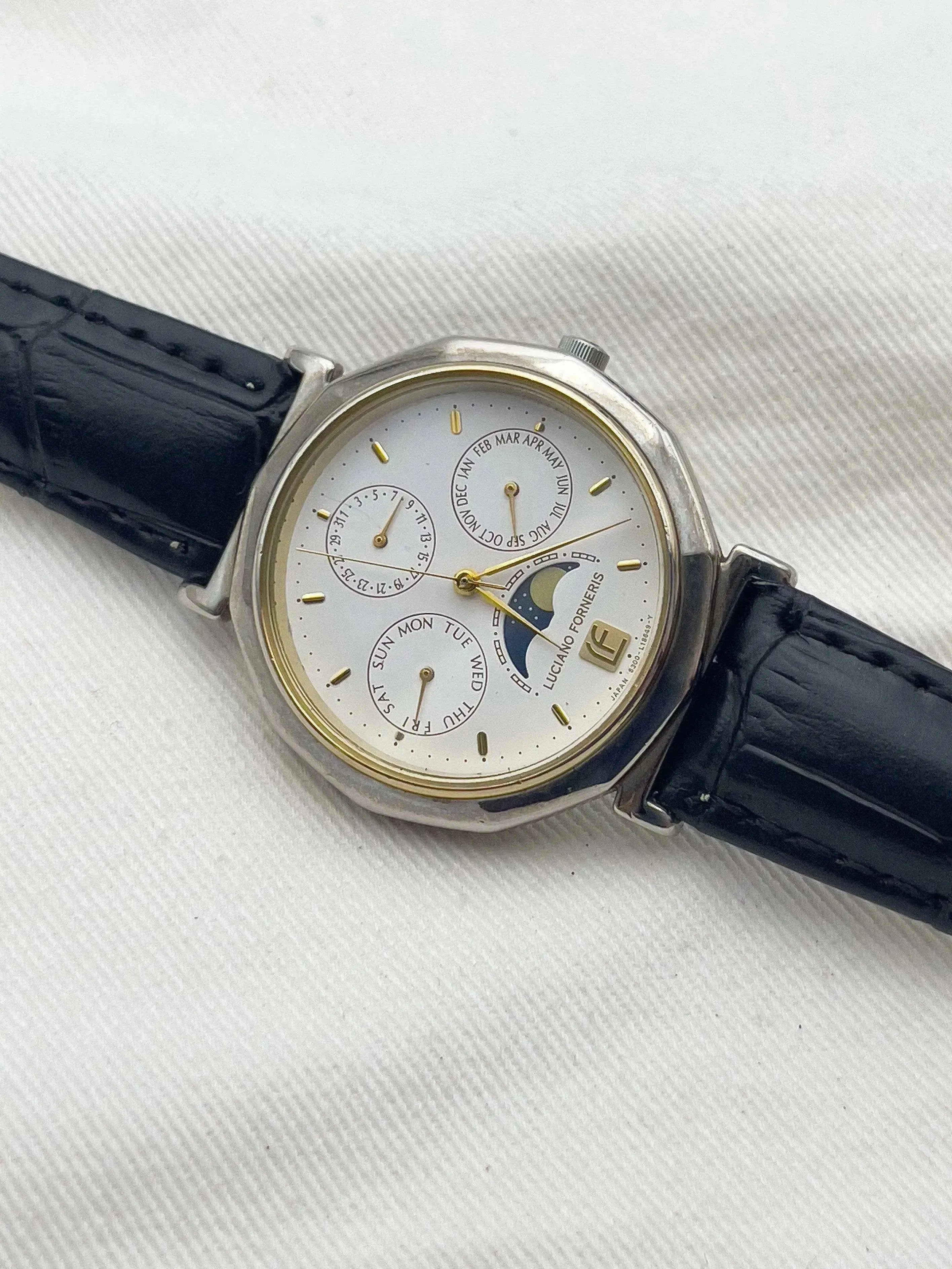 Luciano Forneris par Citizen - Moonphase Triple Calandar - 1980’s - Atelier Victor - Vintage Shop