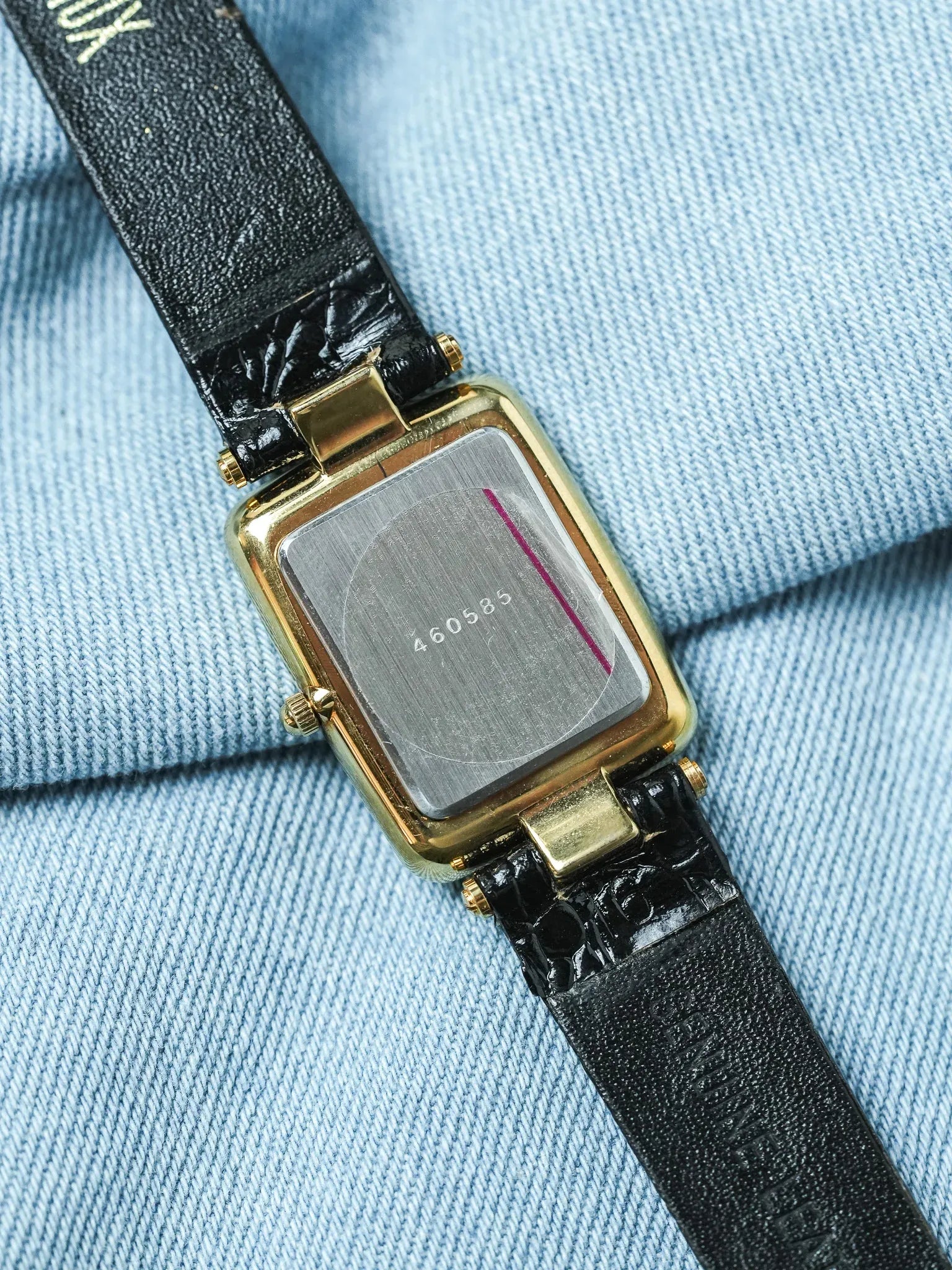 Melux - Tank Vintage Rectangulaire Or - NOS - 1990s - Atelier Victor