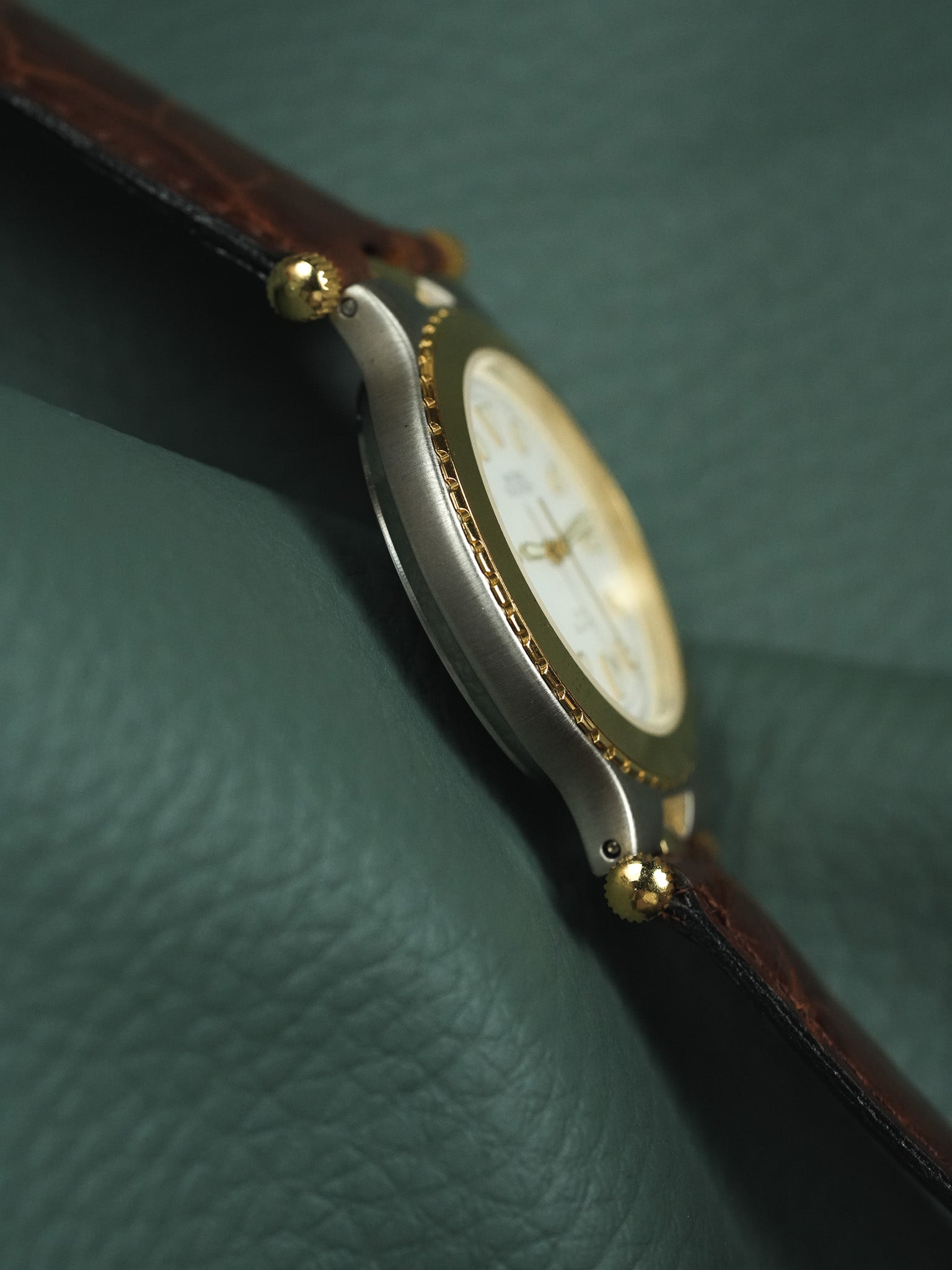 Michel Valentin - Acier Or Cornes Centrales - Neuve de stock - 1990s - Atelier Victor - Vintage Shop