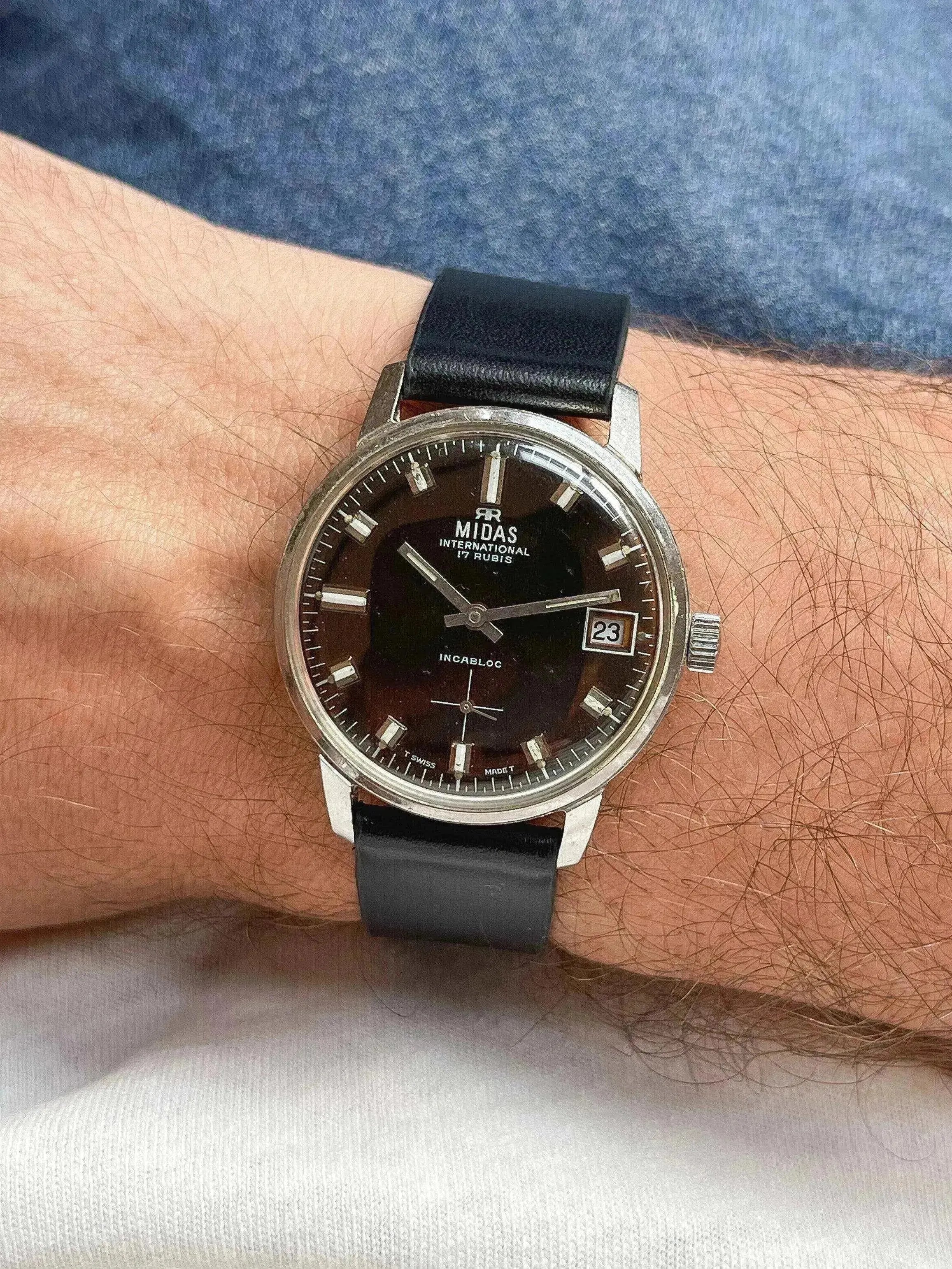 Midas - Black Sub-Seconds - 1970s - Atelier Victor