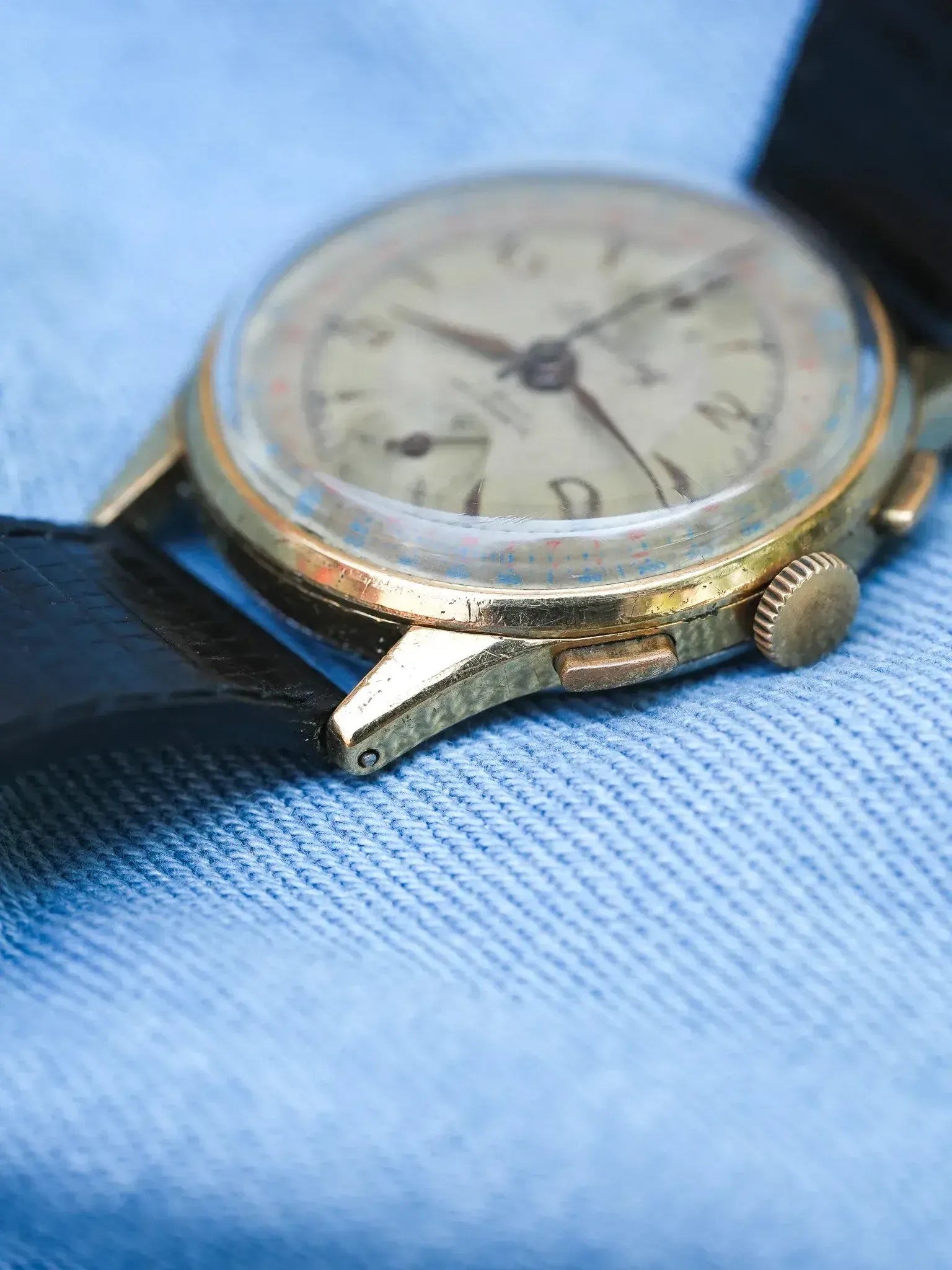 Montre Breitling 178 Vintage - 35mm Plaqué Or Chronographe (Années 1950) - Atelier Victor