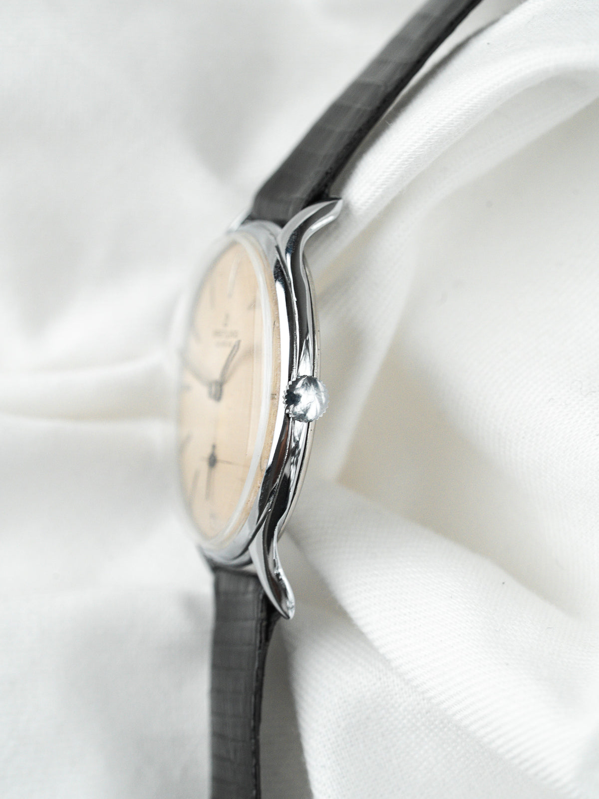 Cassa in acciaio con anse svasate - Orologio Breitling 1904 Vintage - Atelier Victor