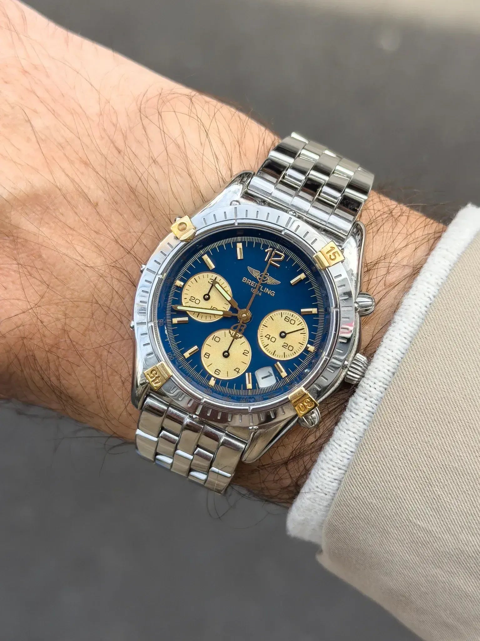 Montre Breitling Cockpit B30012 - Chronographe Cadran Bleu (Année 2000s) - Atelier Victor