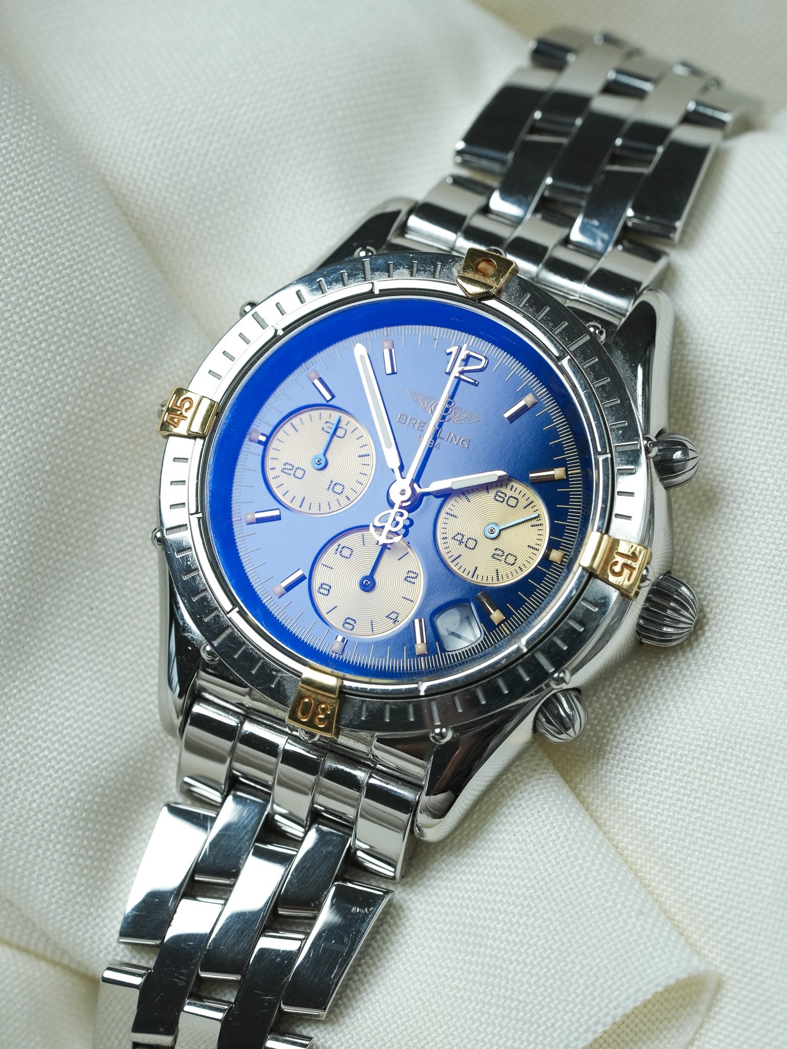 Montre Breitling Cockpit B30012 - Chronographe Cadran Bleu (Année 2000s) - Atelier Victor
