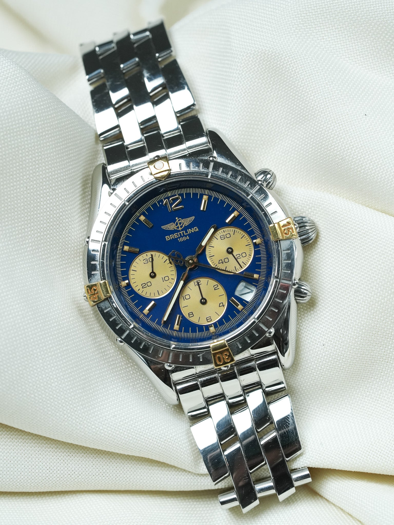 Montre Breitling Cockpit B30012 - Chronographe Cadran Bleu (Année 2000s) - Atelier Victor