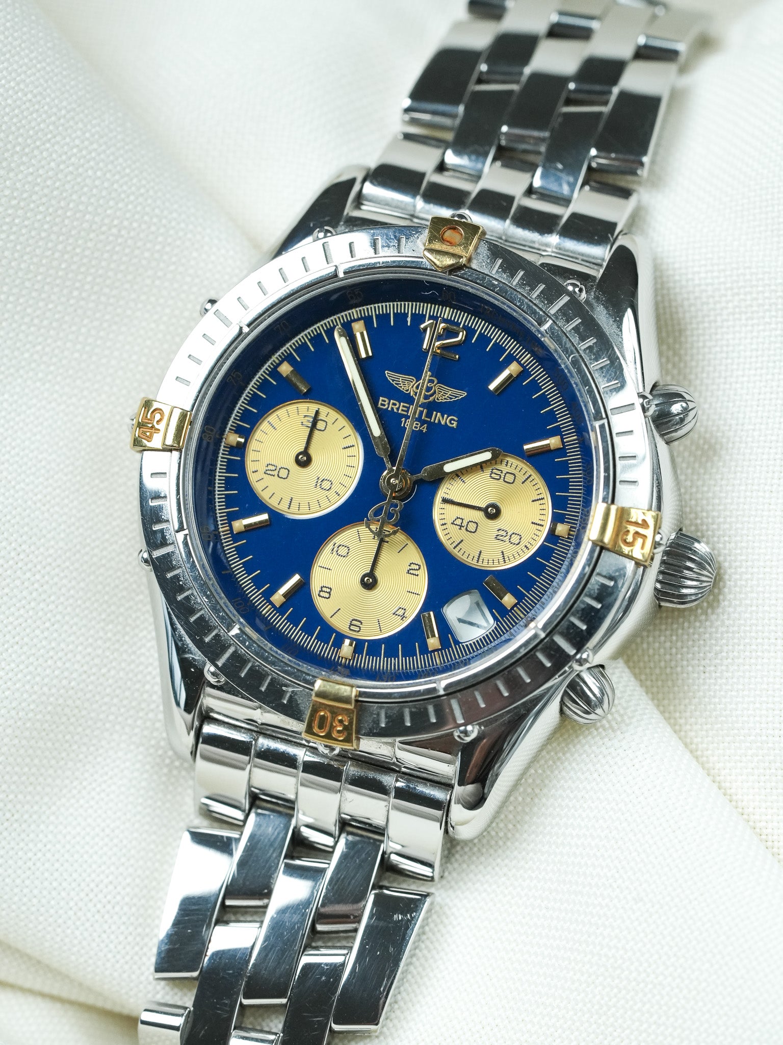 Montre Breitling Cockpit B30012 - Chronographe Cadran Bleu (Année 2000s) - Atelier Victor