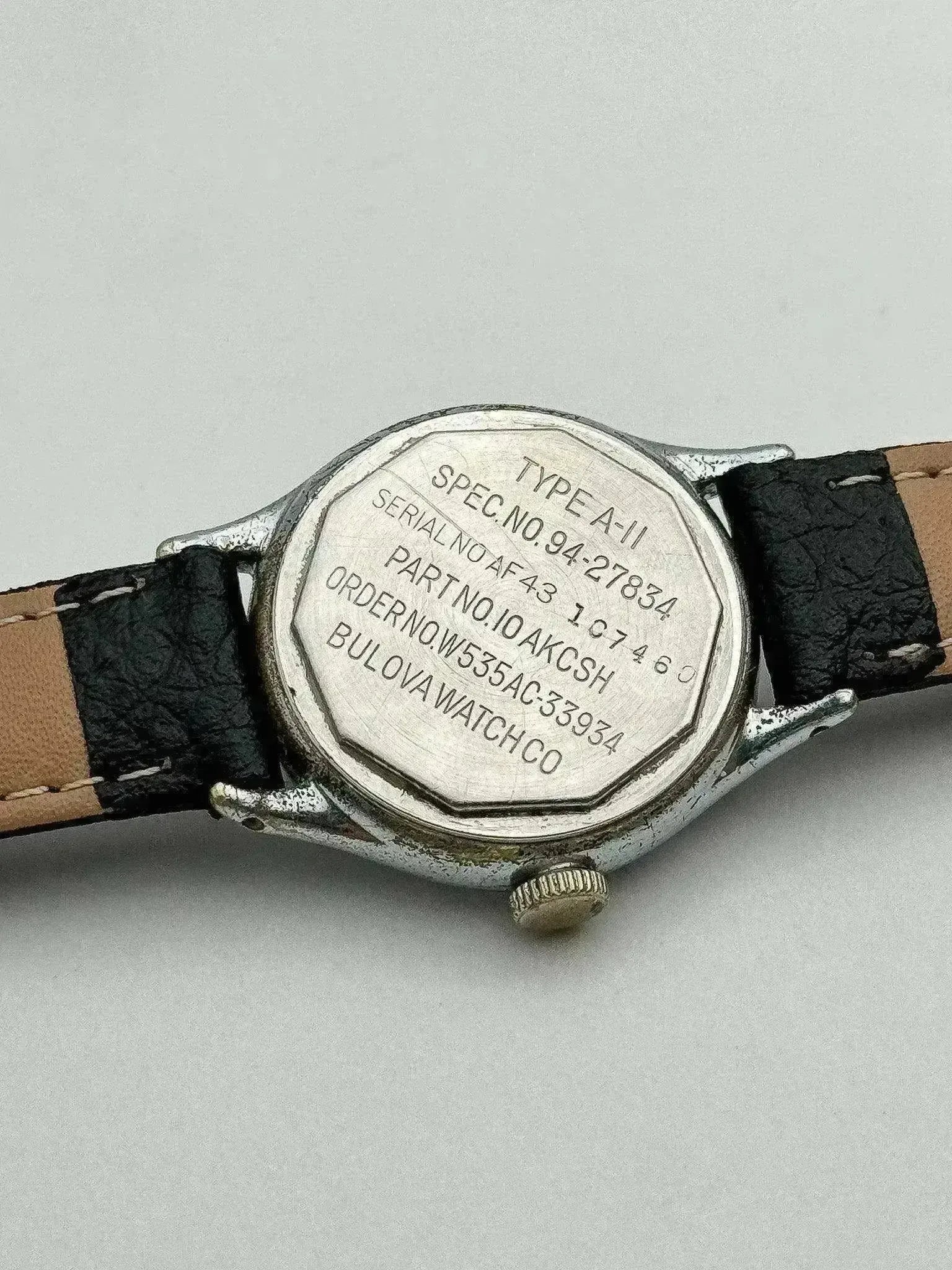 Montre Bulova Type A-11 Vintage - US AIR FORCE WWII Chrome (1943) - Atelier Victor