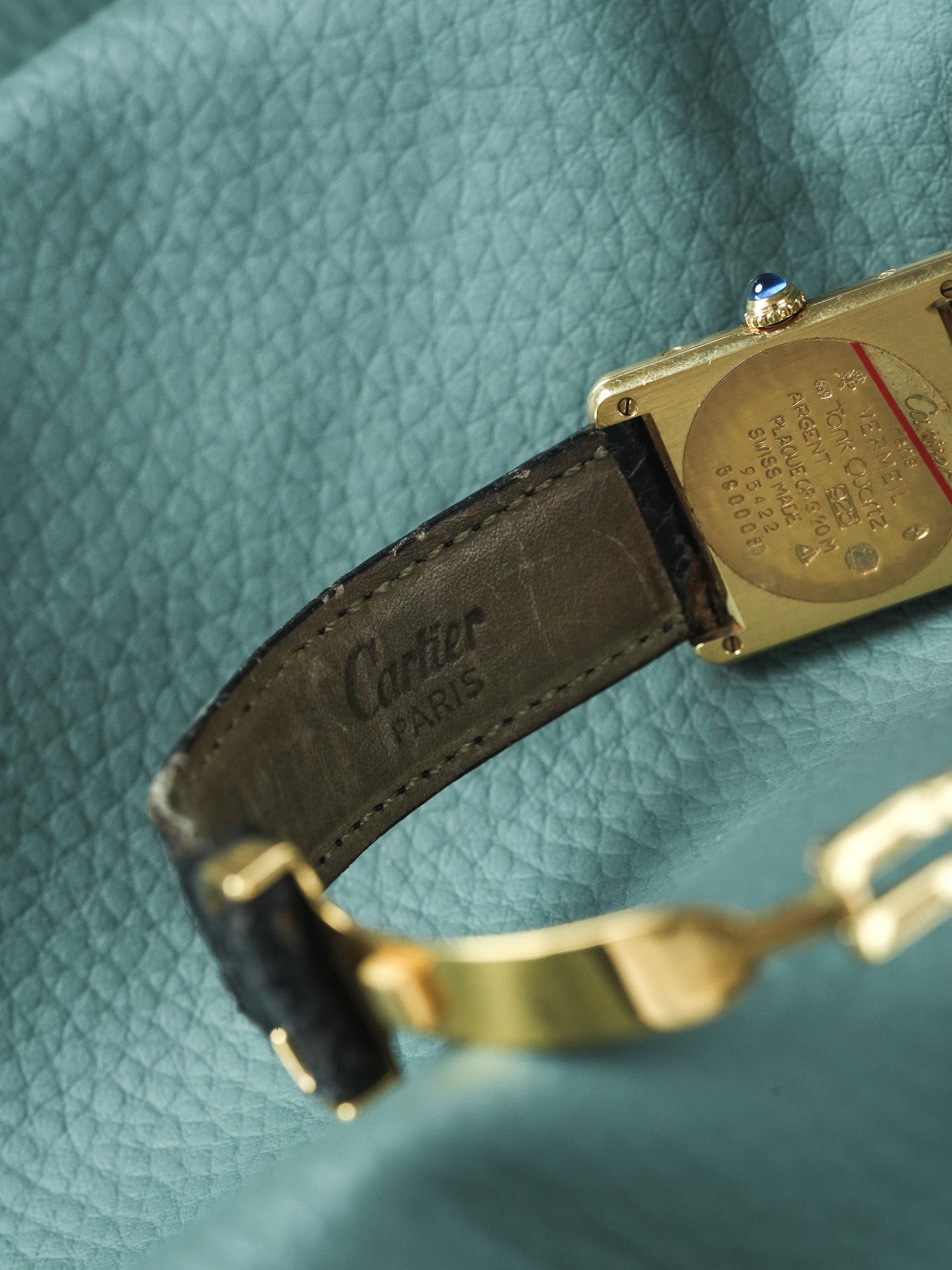 Montre Cartier Must de Cartier Tank - Vermeil Cadran "Stepped" (Années 1980) - Atelier Victor
