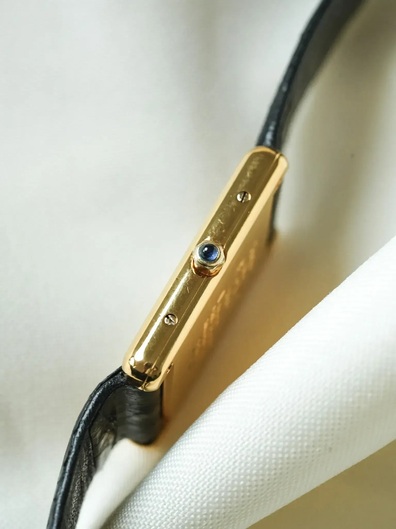 Montre Cartier Must de Cartier Tank - Vermeil Quartz Cadran Gris (Années 1980) - Atelier Victor