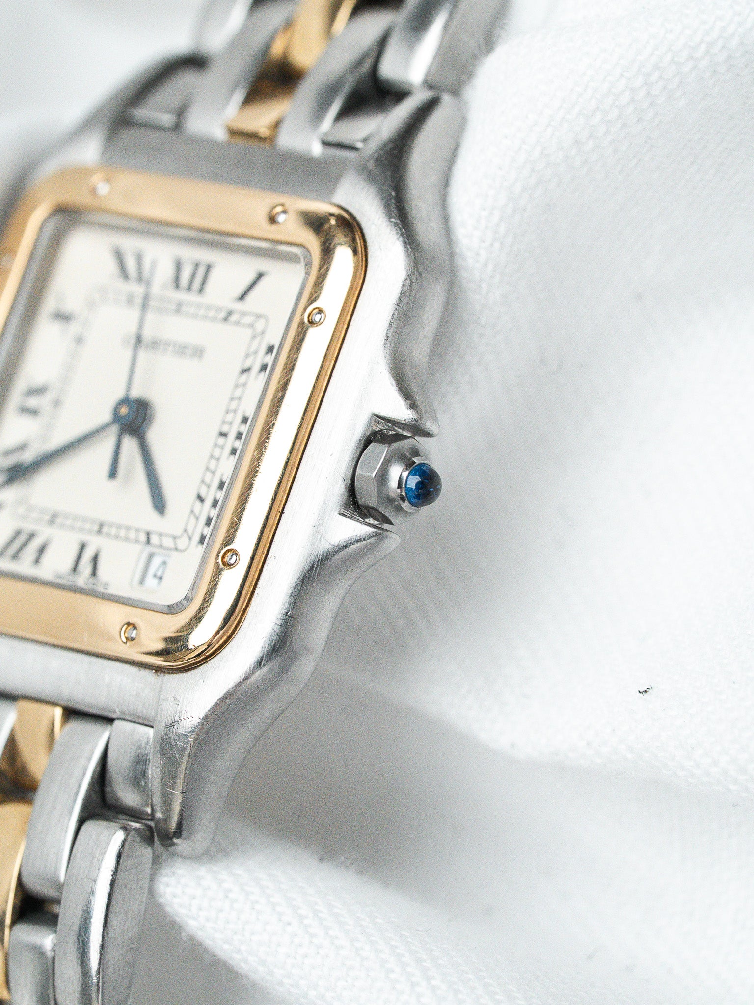 Винтажные часы Cartier Panthère 839490 Сталь Золото — Medium 27mm Кремовый циферблат (1990s)