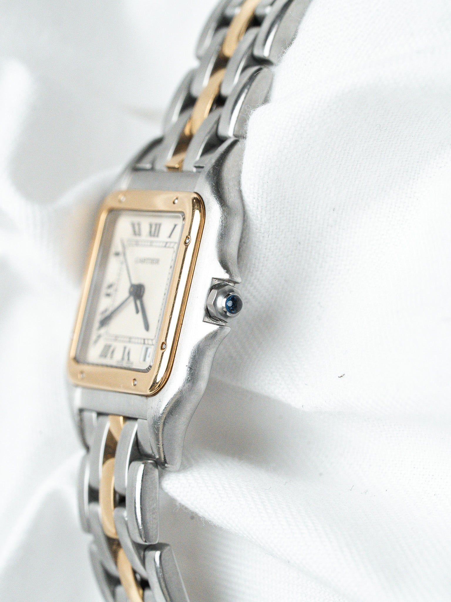Винтажные часы Cartier Panthère 839490 Сталь Золото — Medium 27mm Кремовый циферблат (1990s)