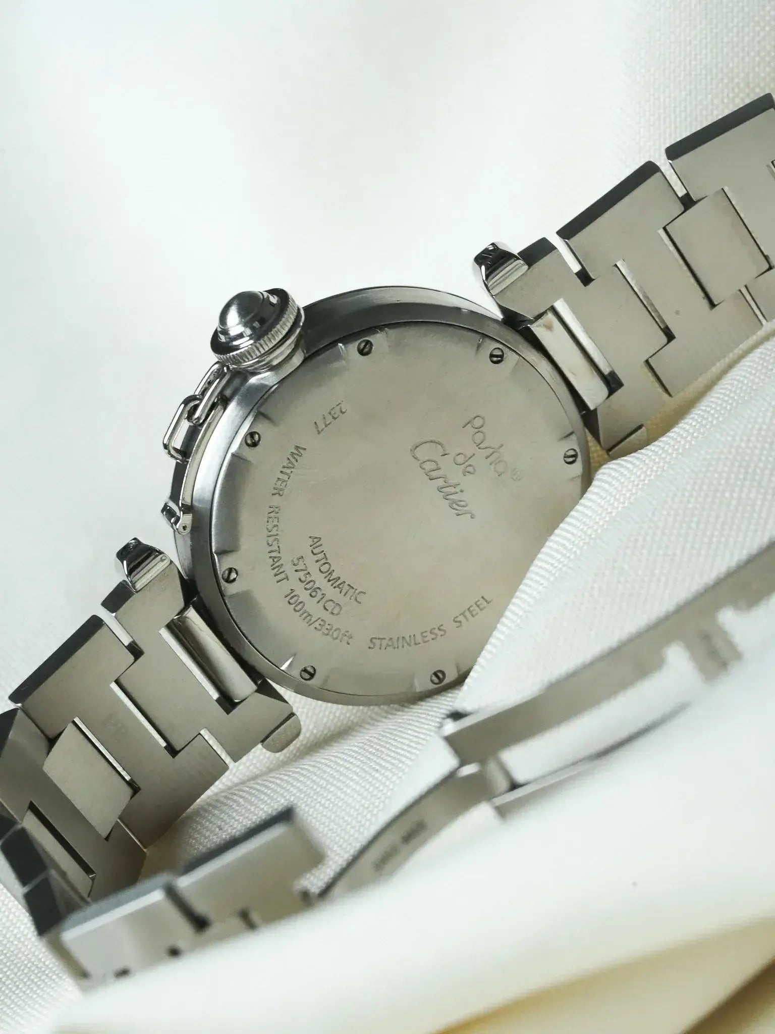 Cartier - Pasha GMT 35mm Cadran Argent Top condition - 2000s - Atelier Victor