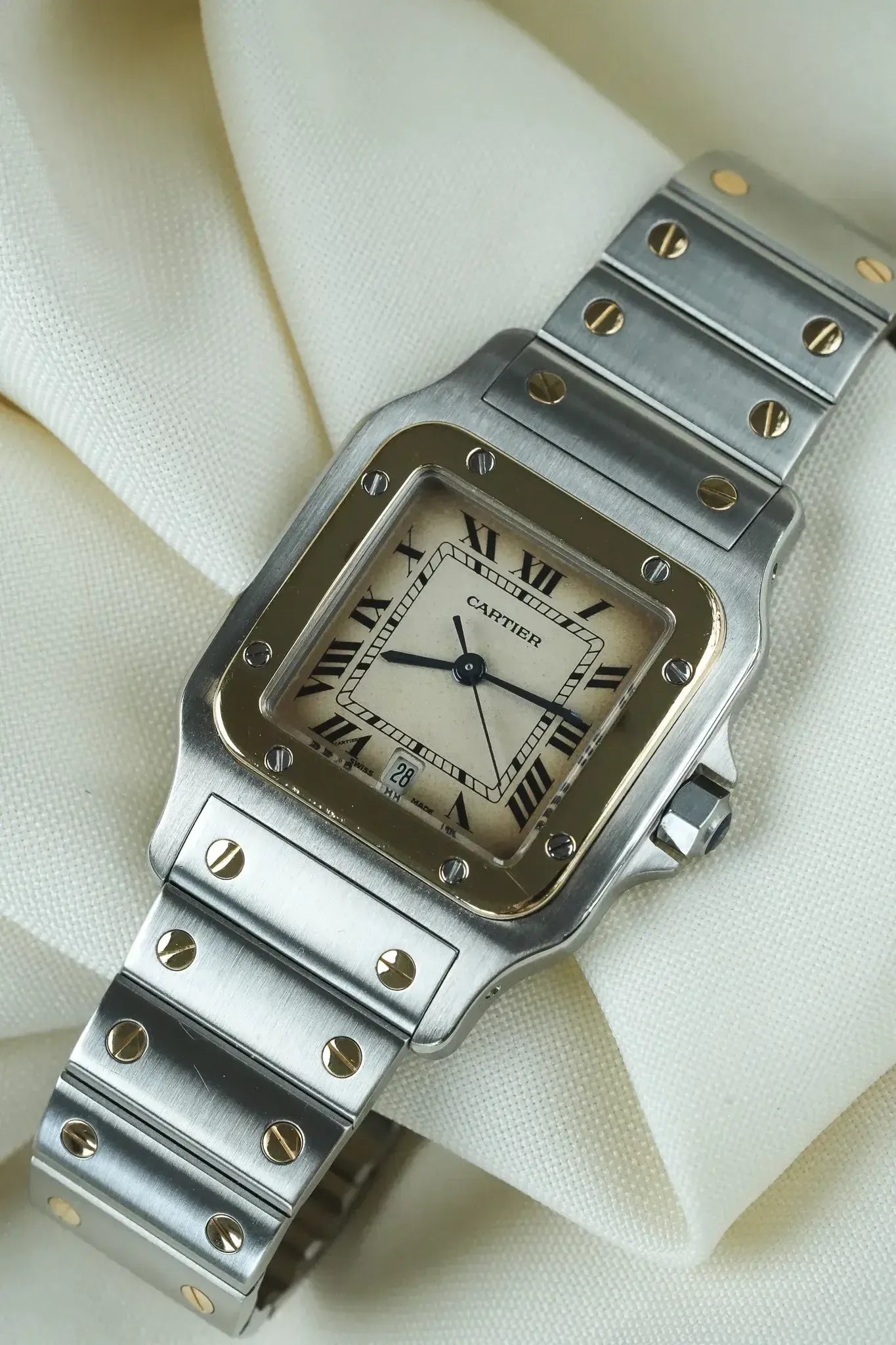 Cartier - Santos Galbée 187901 Acier Or 29mm Quartz - 1990s - Atelier Victor