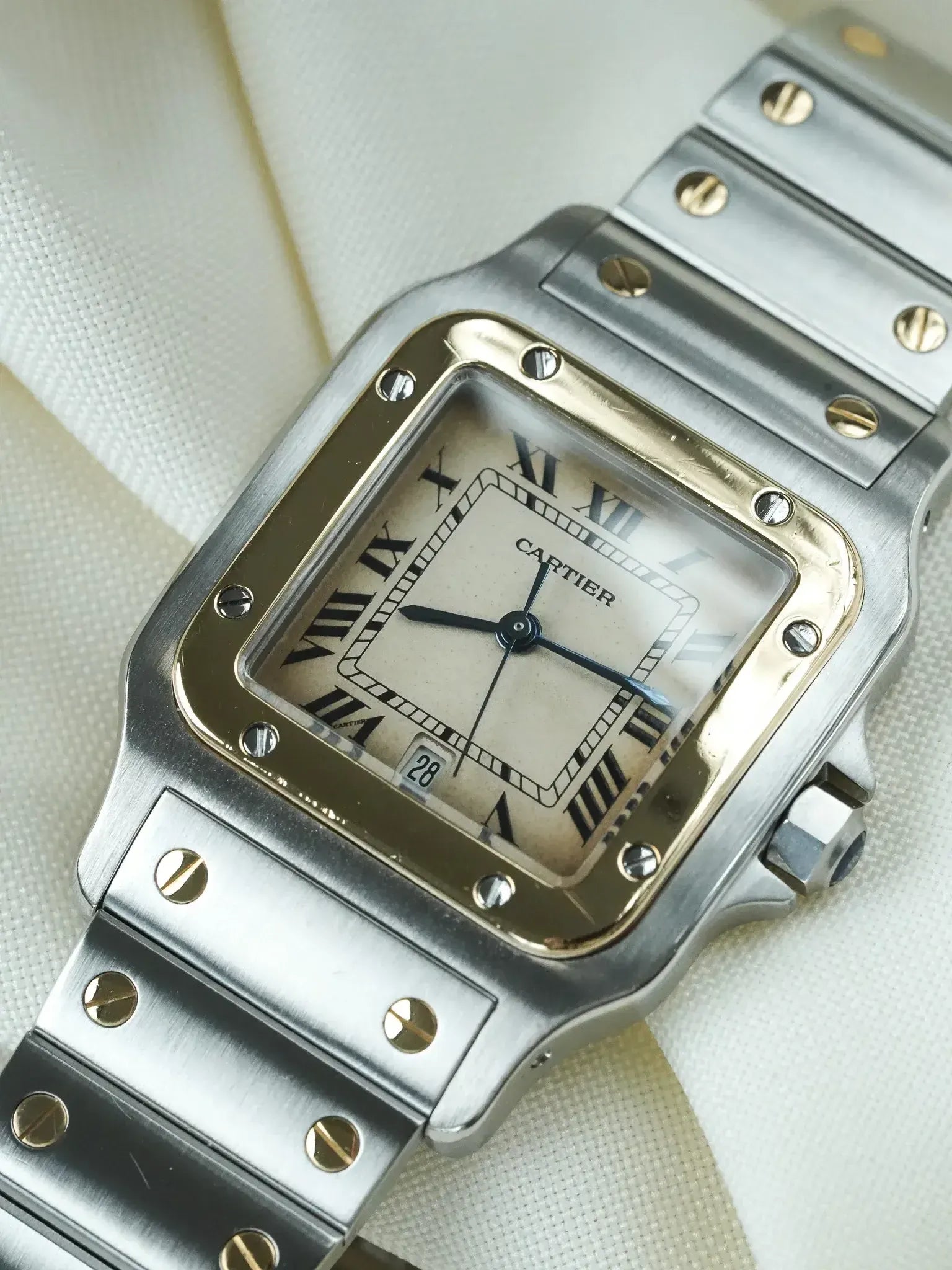 Cartier - Santos Galbée 187901 Acier Or 29mm Quartz - 1990s - Atelier Victor