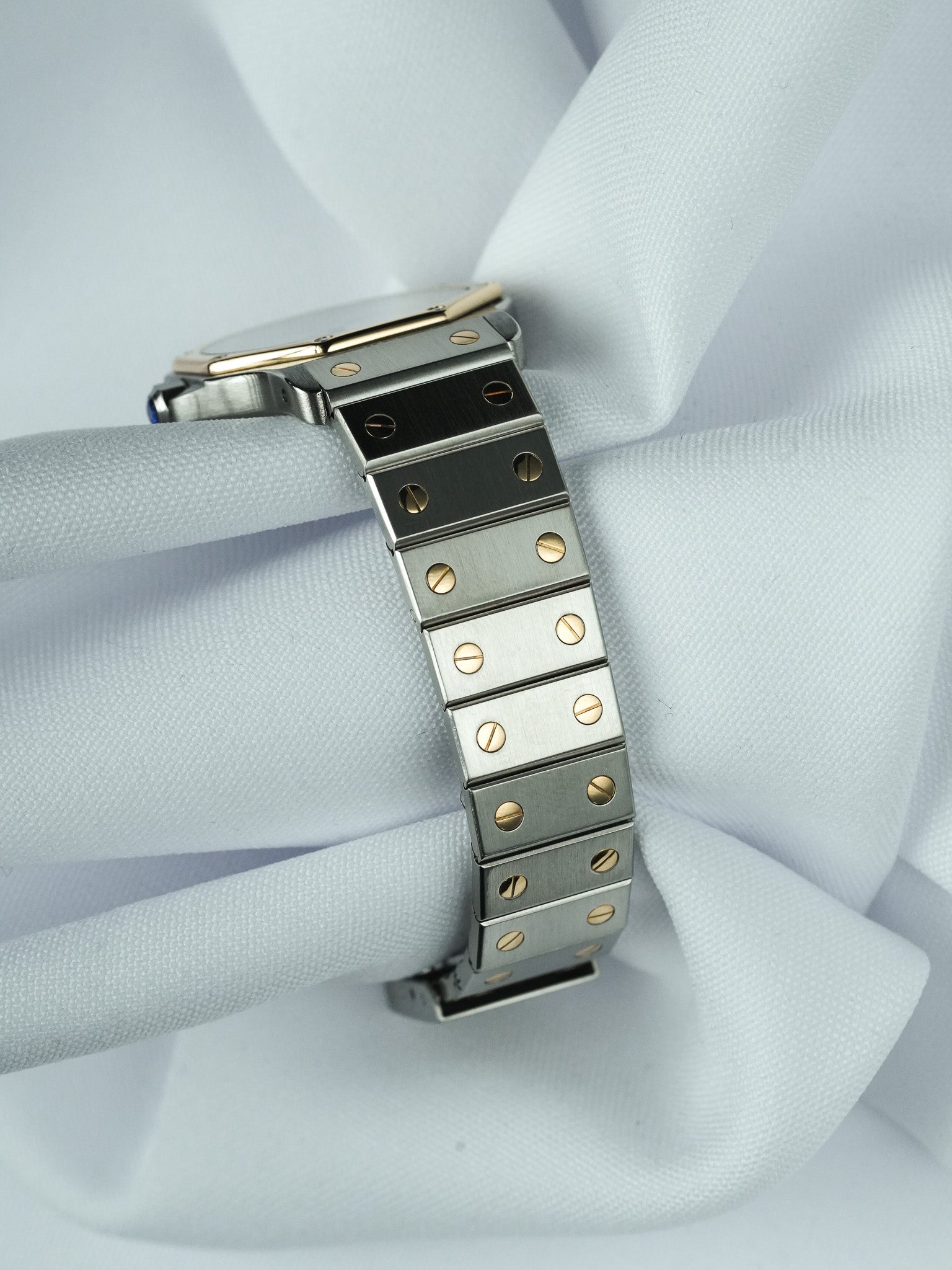 Montre Cartier Santos Octogonale Vintage - 29mm Acier Or Quartz (1980s) - Atelier Victor