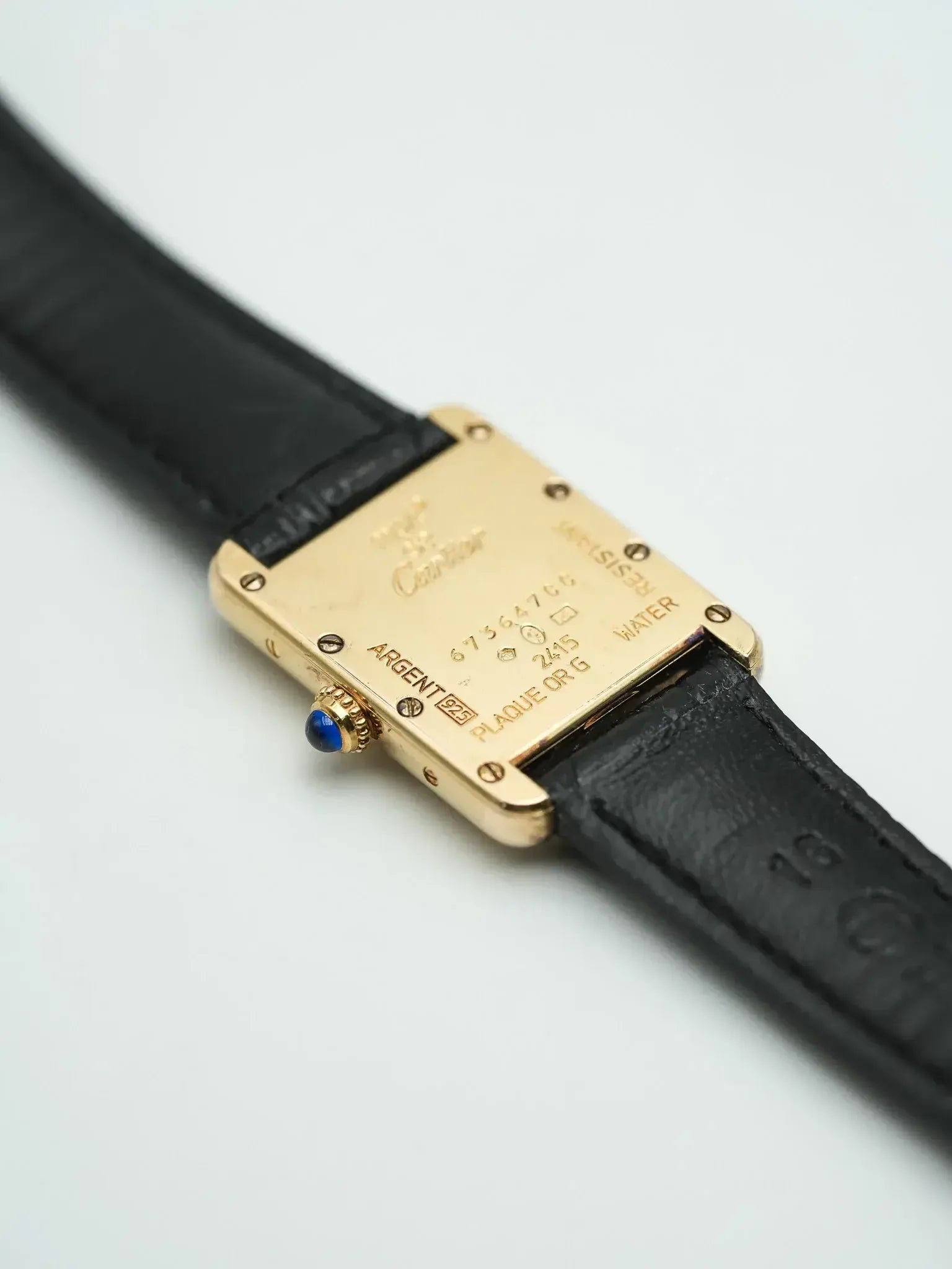 Montre Cartier Tank Must SM Vintage - Vermeil Chiffres Arabes (Années 1990) - Atelier Victor