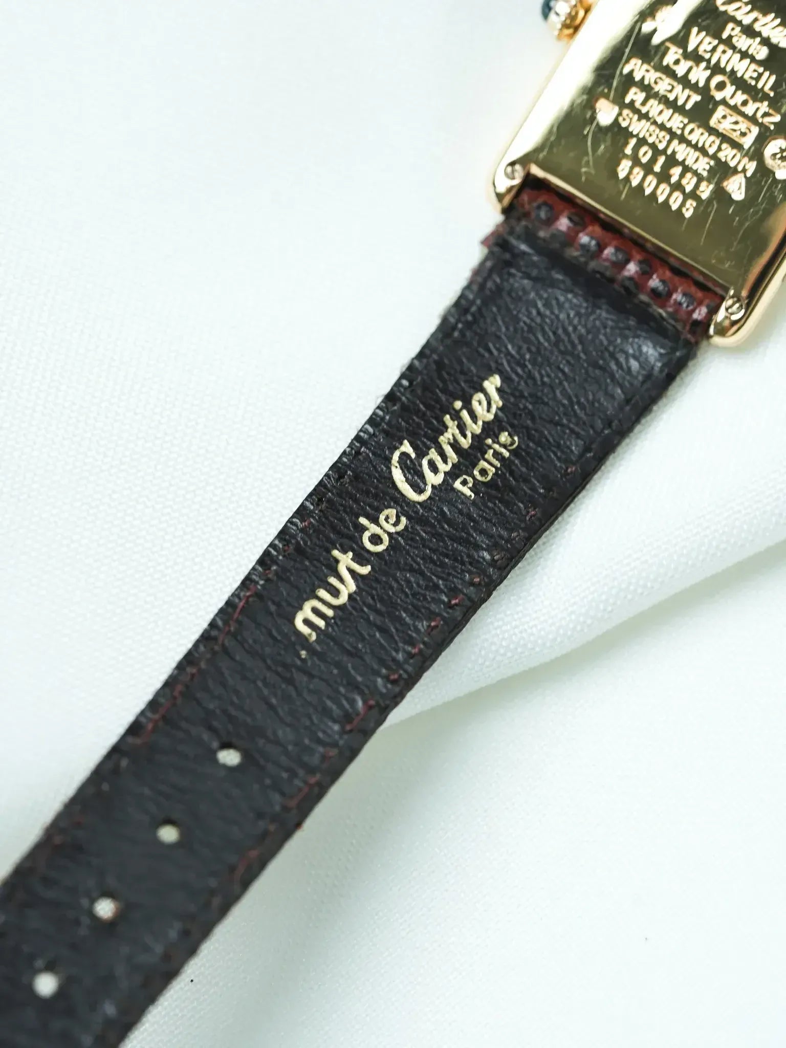 Reloj Cartier Tank Must Vermeil (Años 80/90) – Ref. 590005 Esfera Champagne