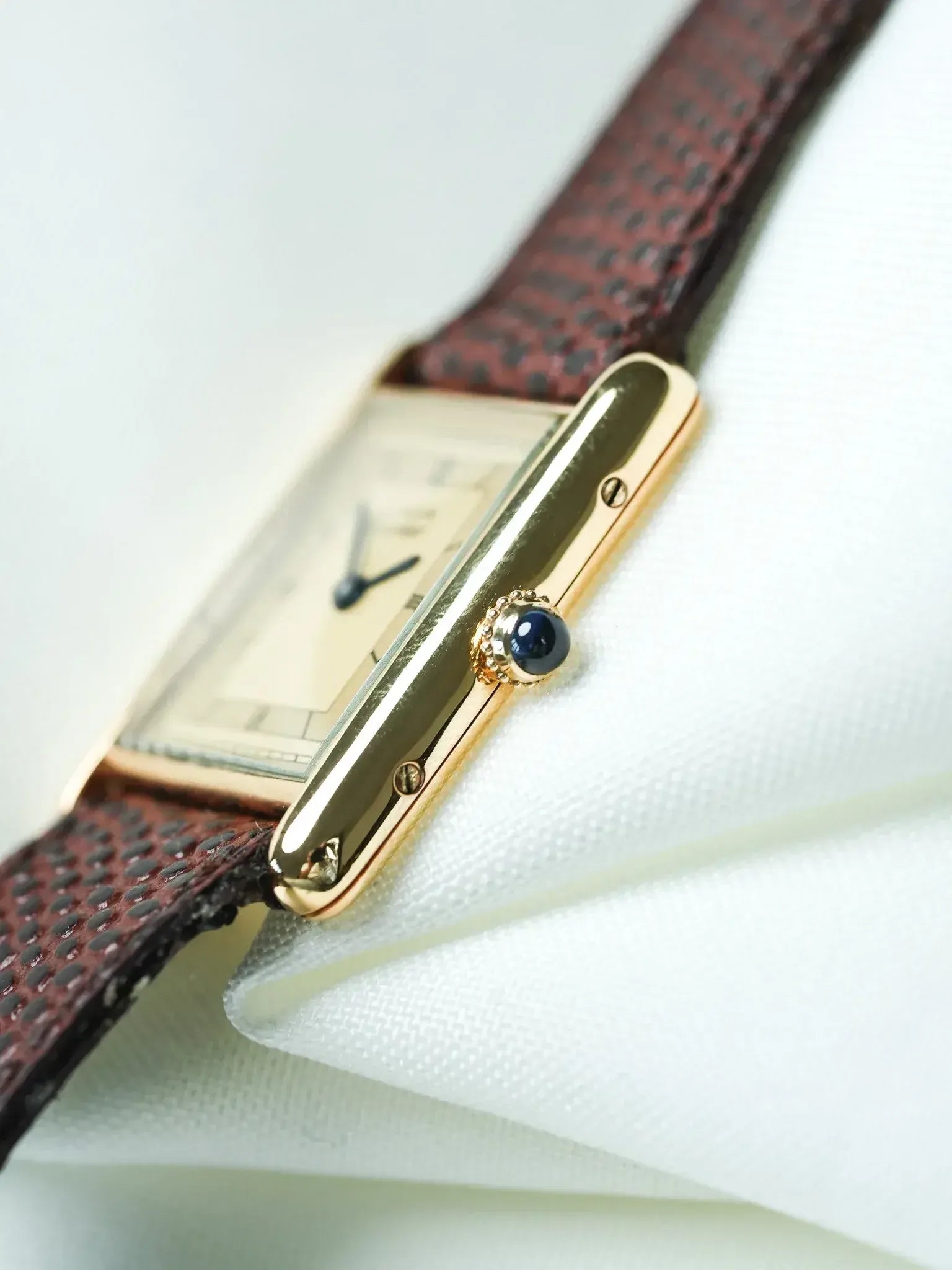 Reloj Cartier Tank Must Vermeil (Años 80/90) – Ref. 590005 Esfera Champagne