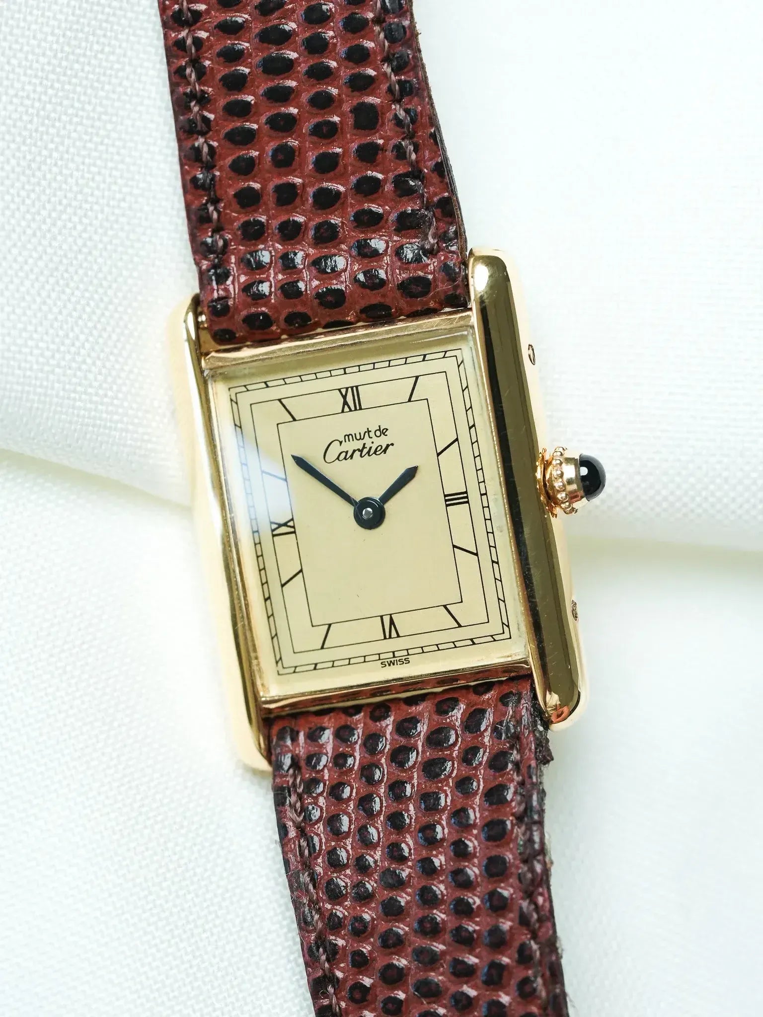 Reloj Cartier Tank Must Vermeil (Años 80/90) – Ref. 590005 Esfera Champagne